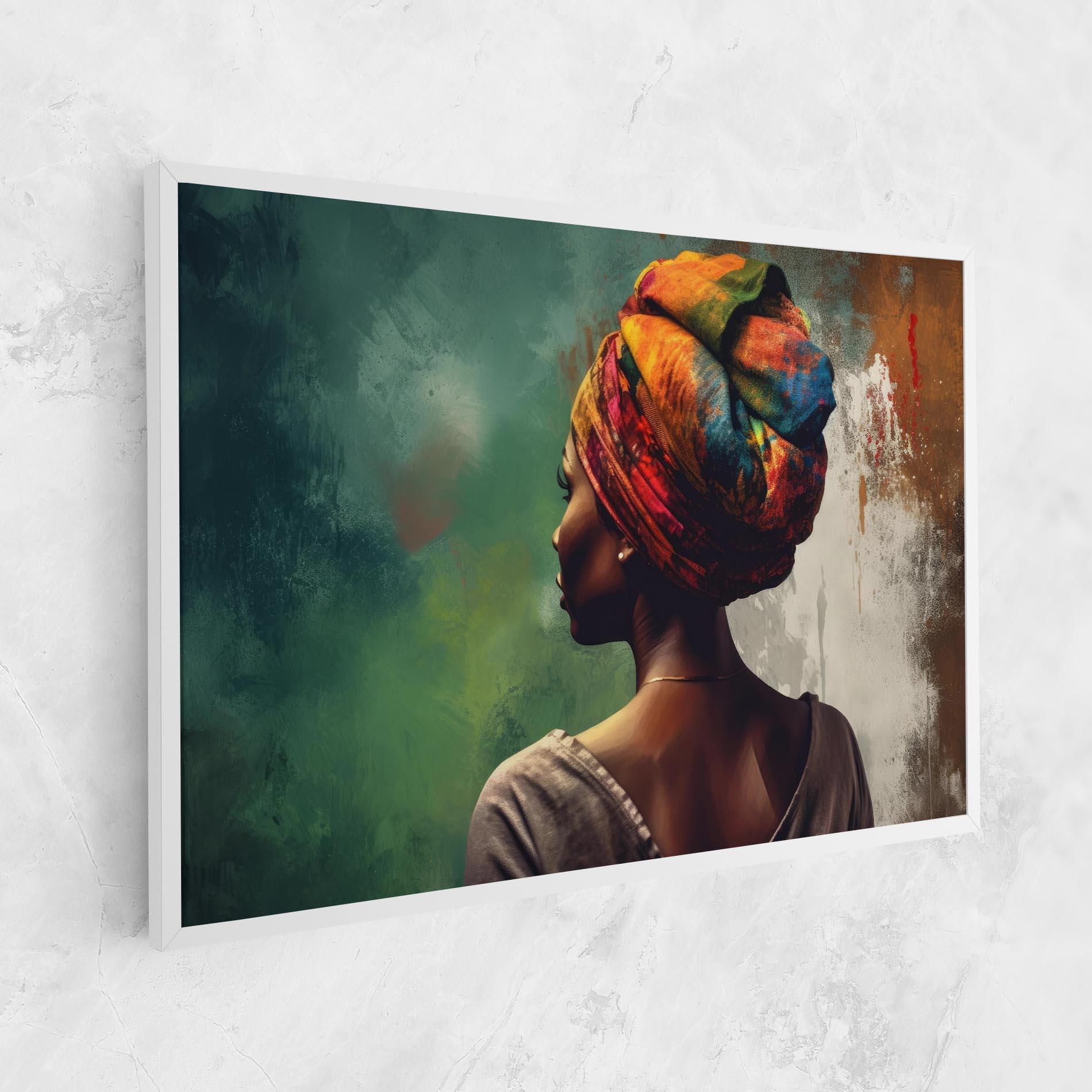 Tablou Canvas Yellow Turban Art mockup 1