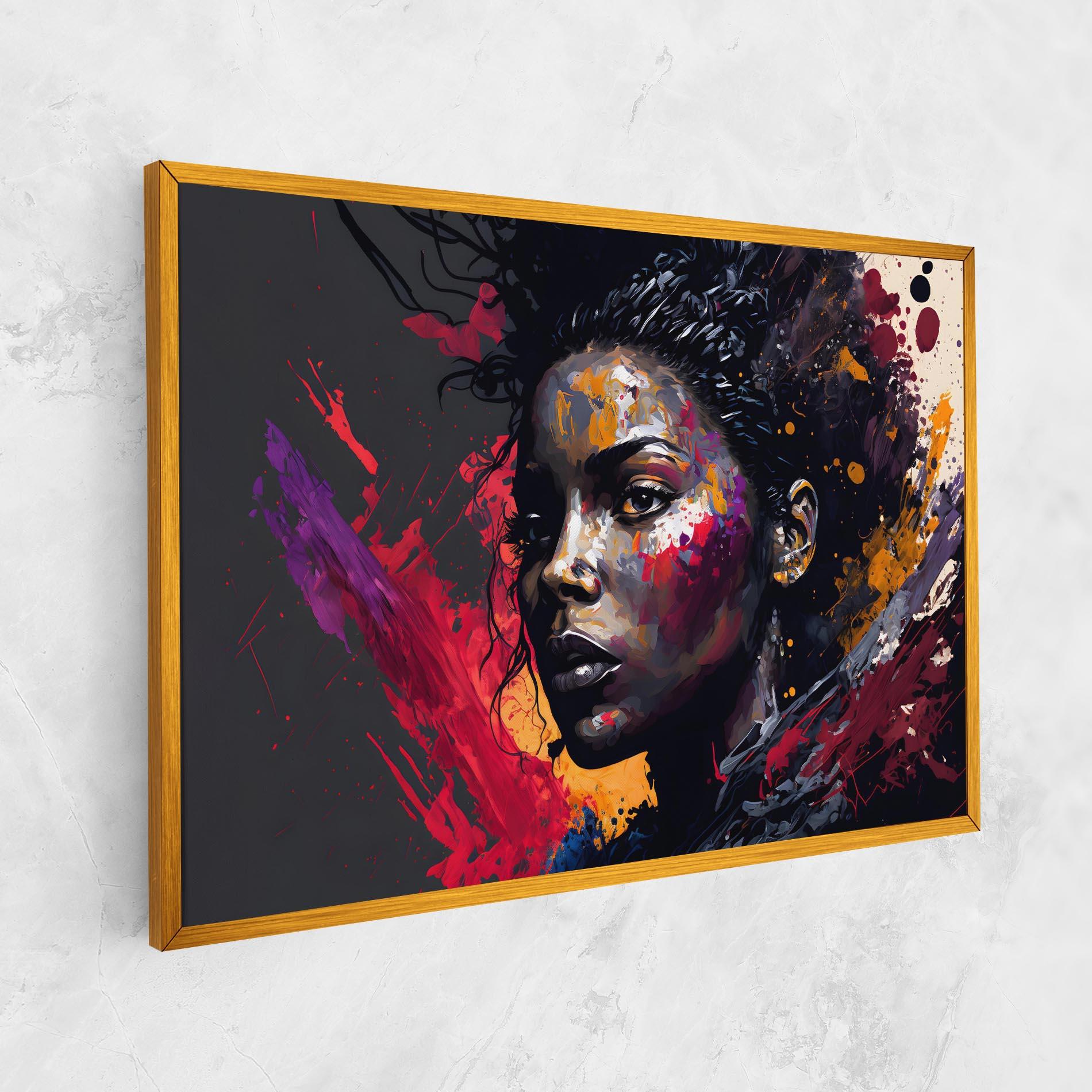 Tablou Canvas African Woman Splash mockup 1