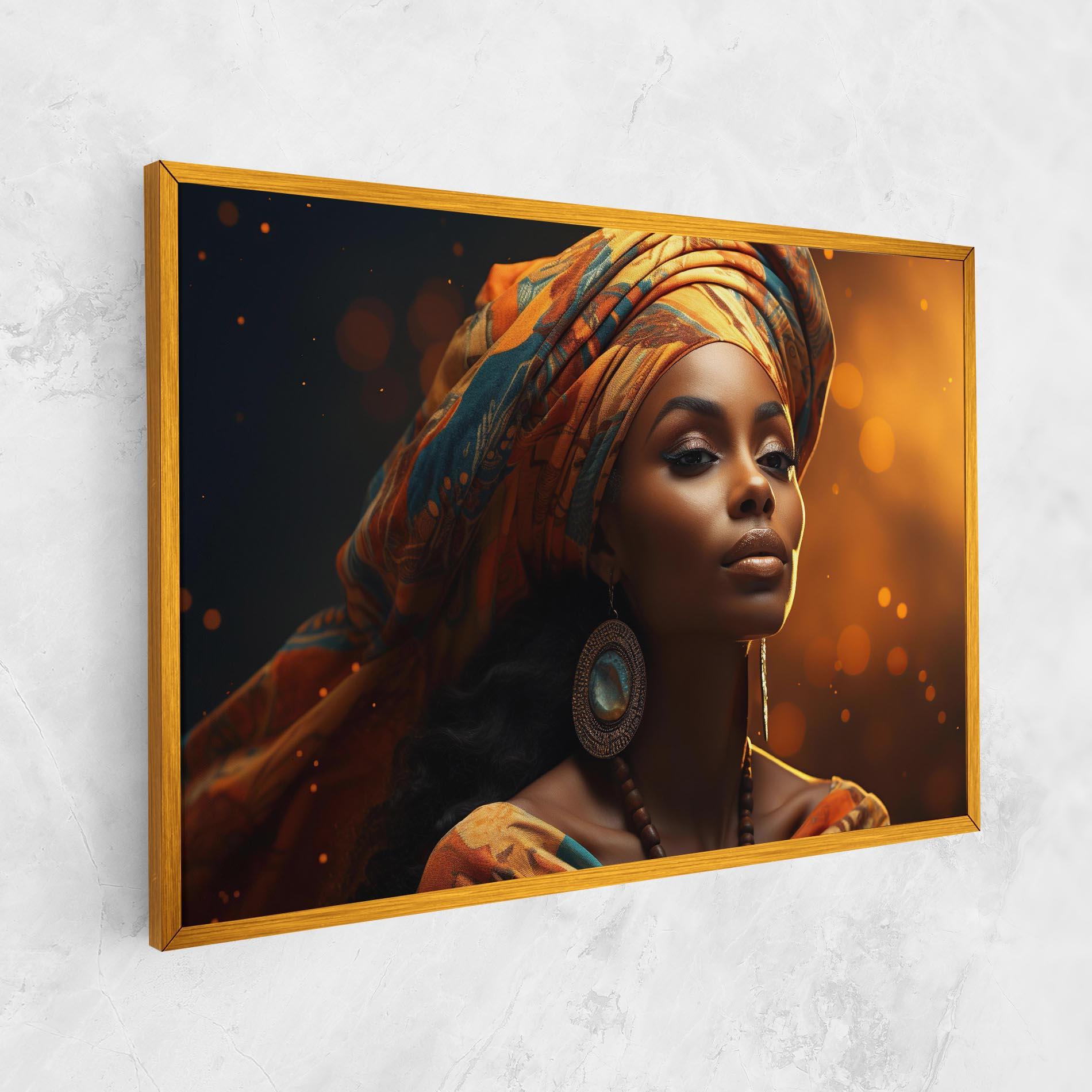 Tablou Canvas Fashion African Portrait mockup 1