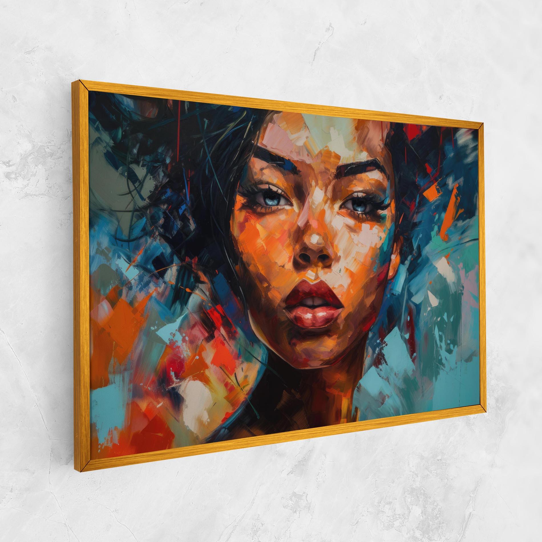 Tablou Canvas Intense Fiery Portrait mockup 1