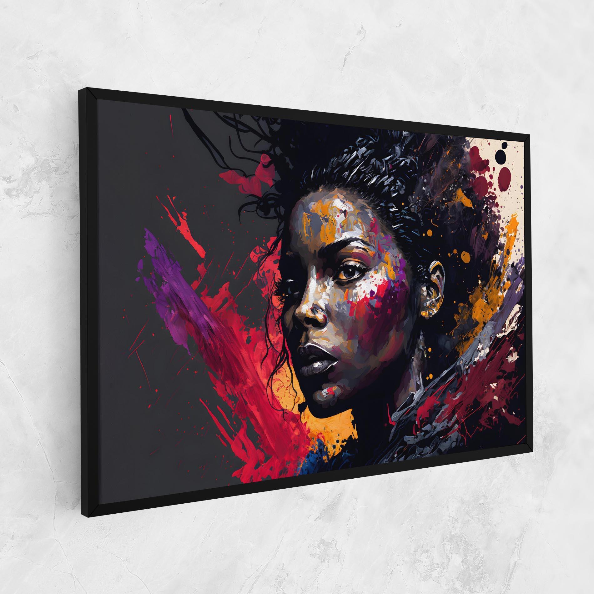 Tablou Canvas African Woman Splash mockup 1