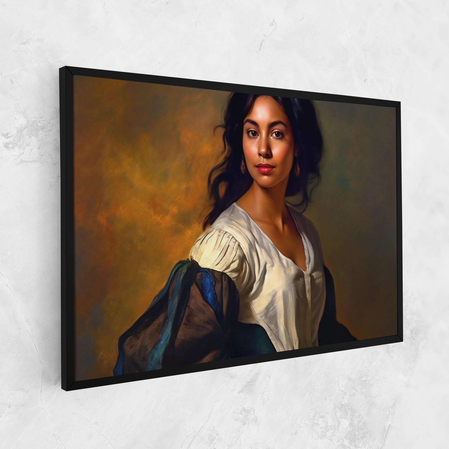 Tablou Canvas Beautiful Brunette Art mockup 1