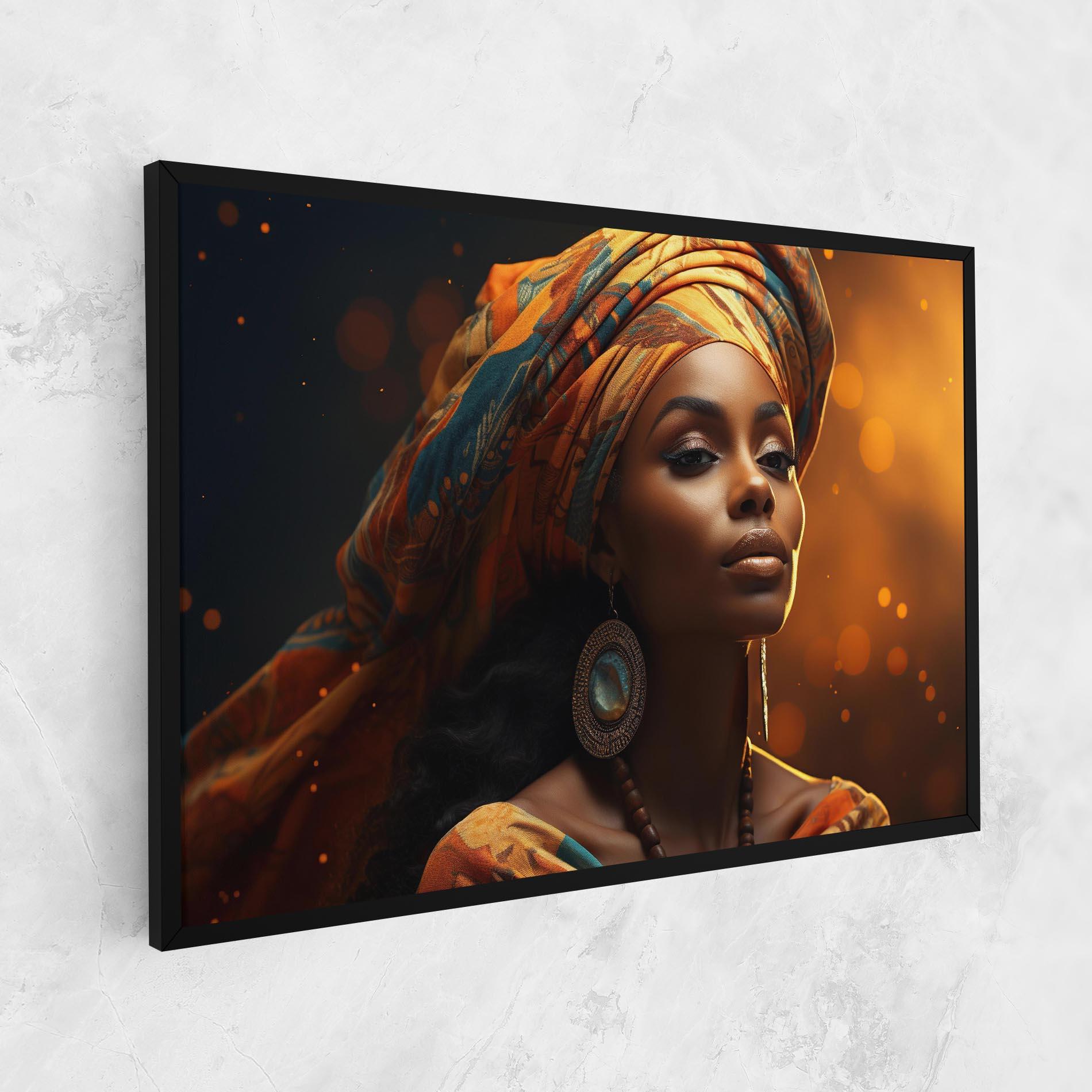 Tablou Canvas Fashion African Portrait mockup 1
