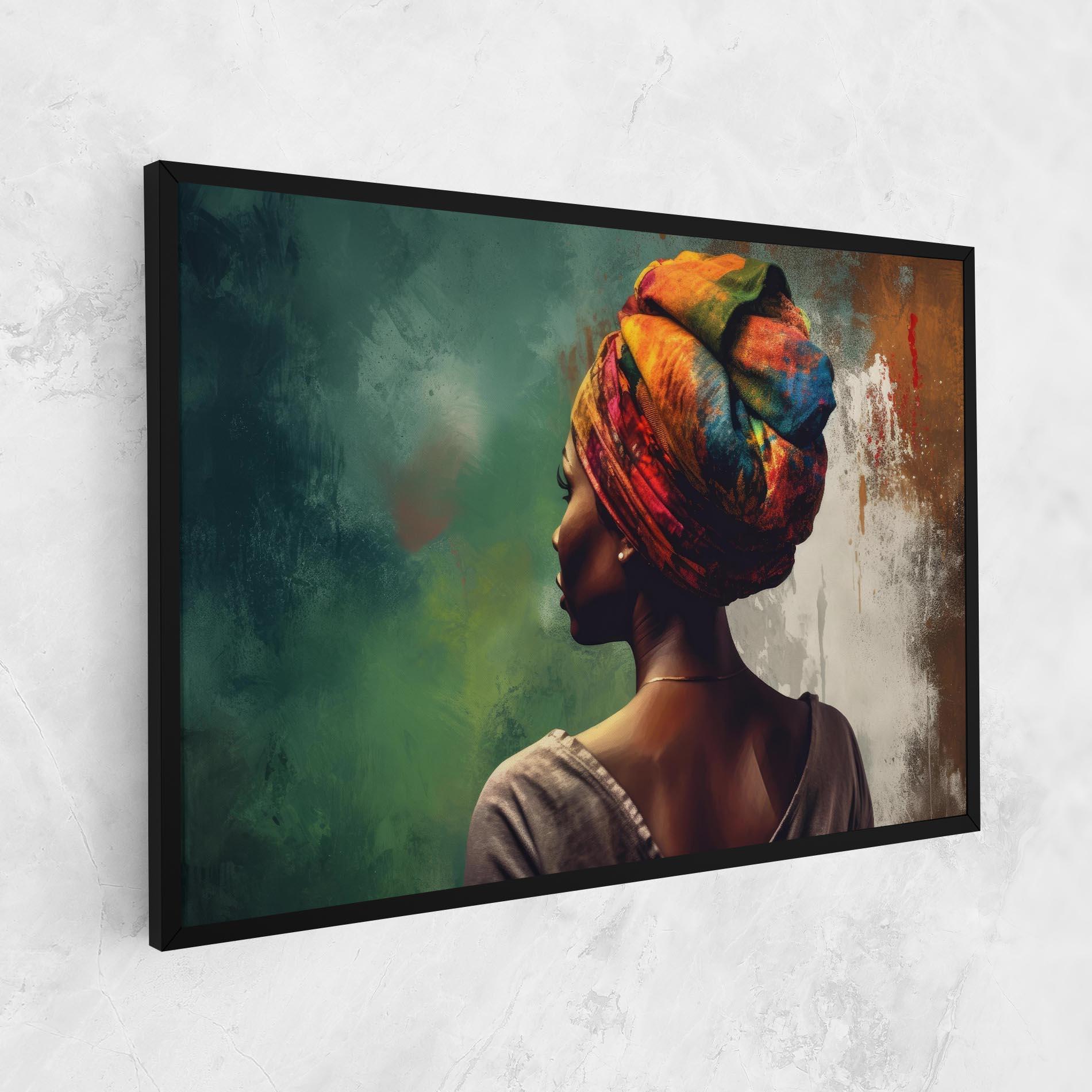 Tablou Canvas Yellow Turban Art mockup 1