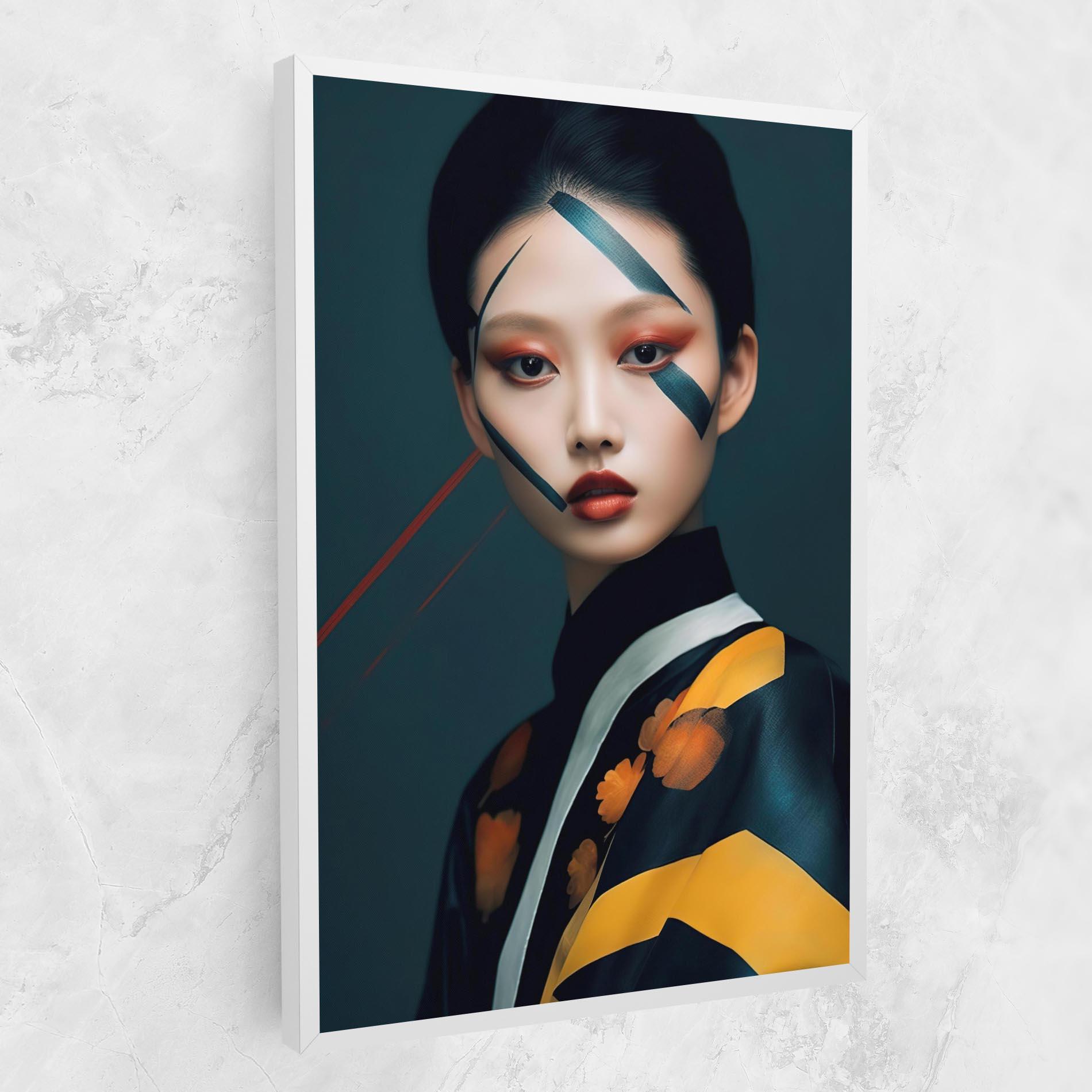 Tablou Canvas Asian Painted Woman mockup 1