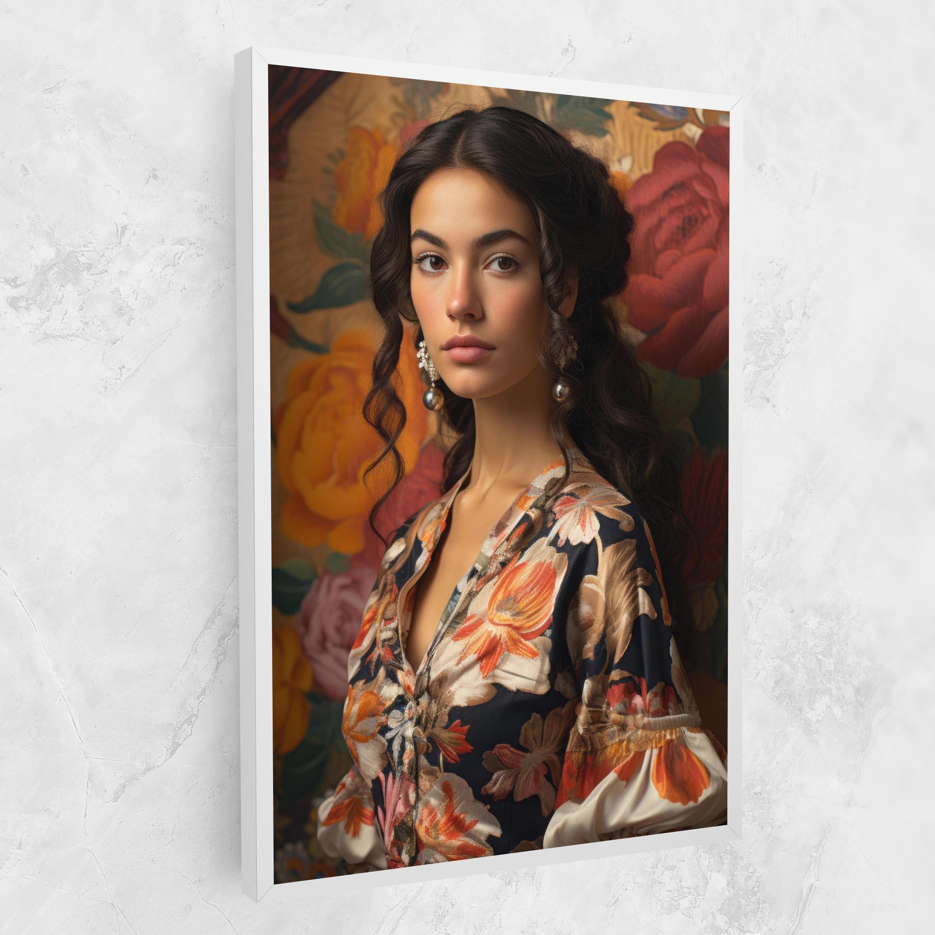 Tablou Canvas Floral Dress Lady mockup 1