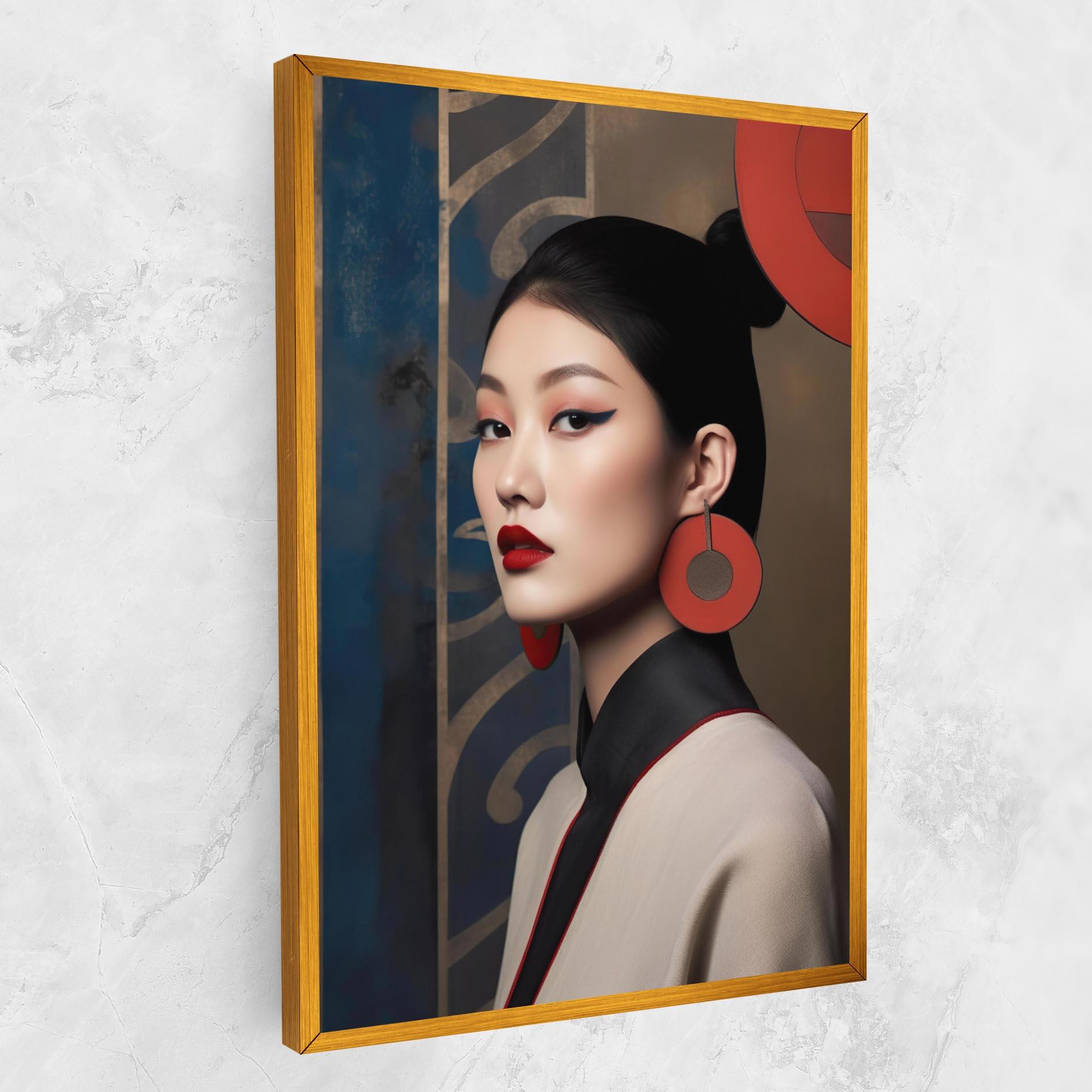 Tablou Canvas Asian Big Earrings mockup 1