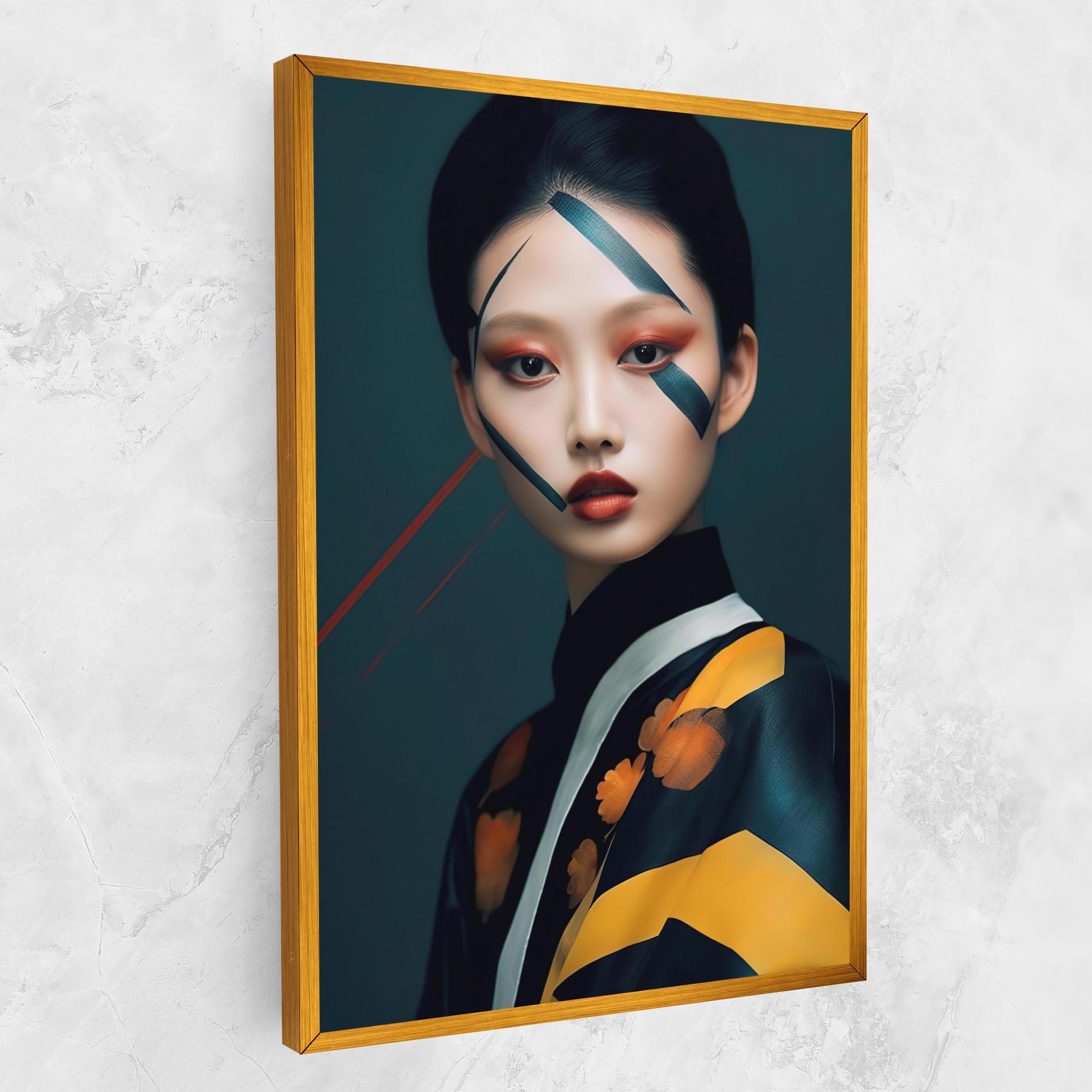 Tablou Canvas Asian Painted Woman mockup 1