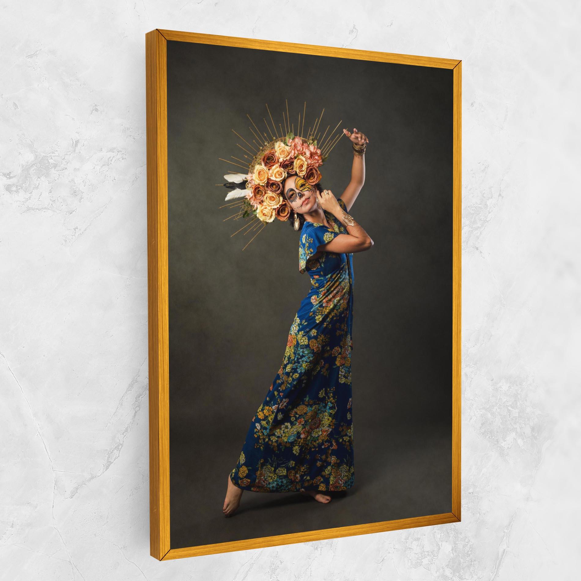 Tablou Canvas Sugar Skull Face mockup 1