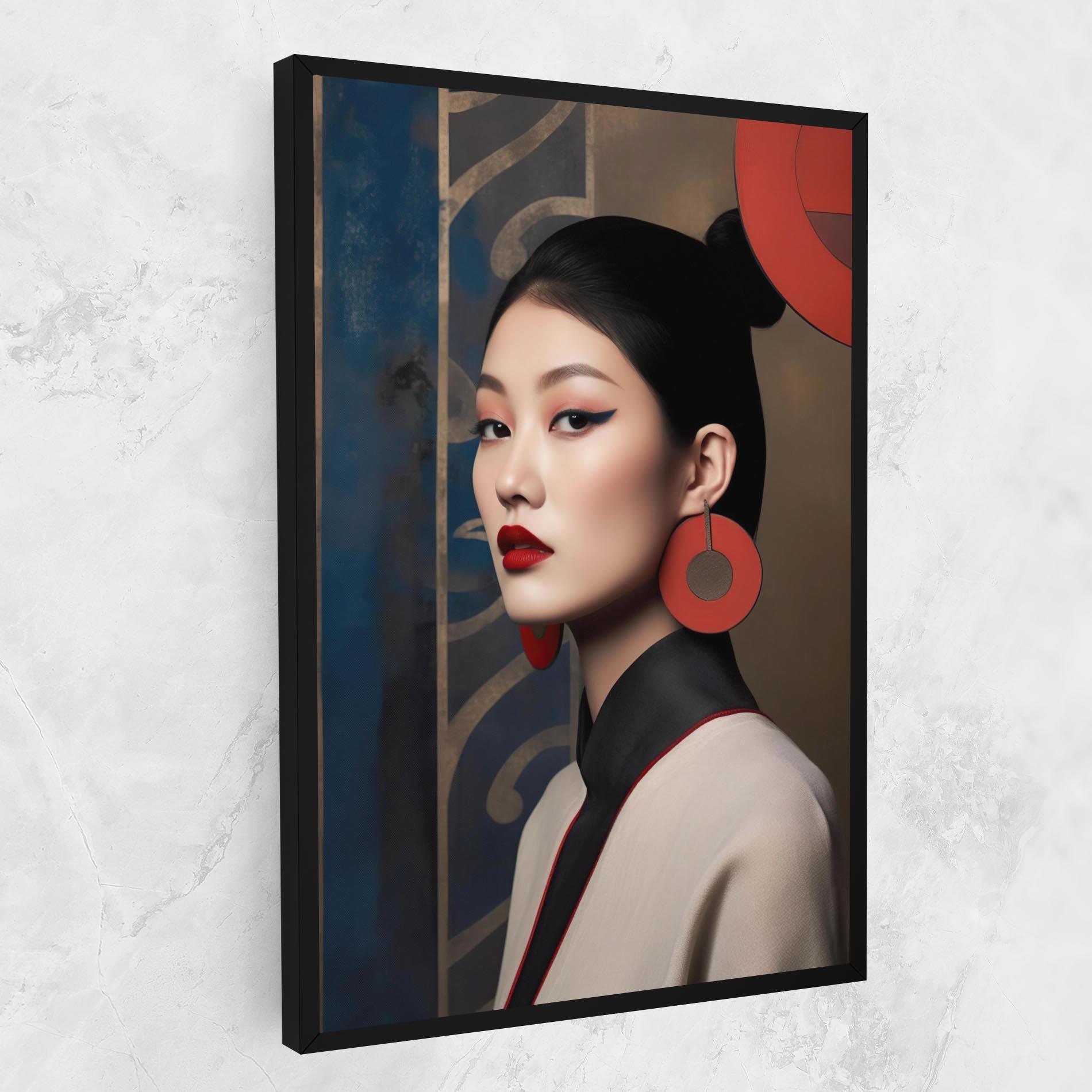Tablou Canvas Asian Big Earrings mockup 1