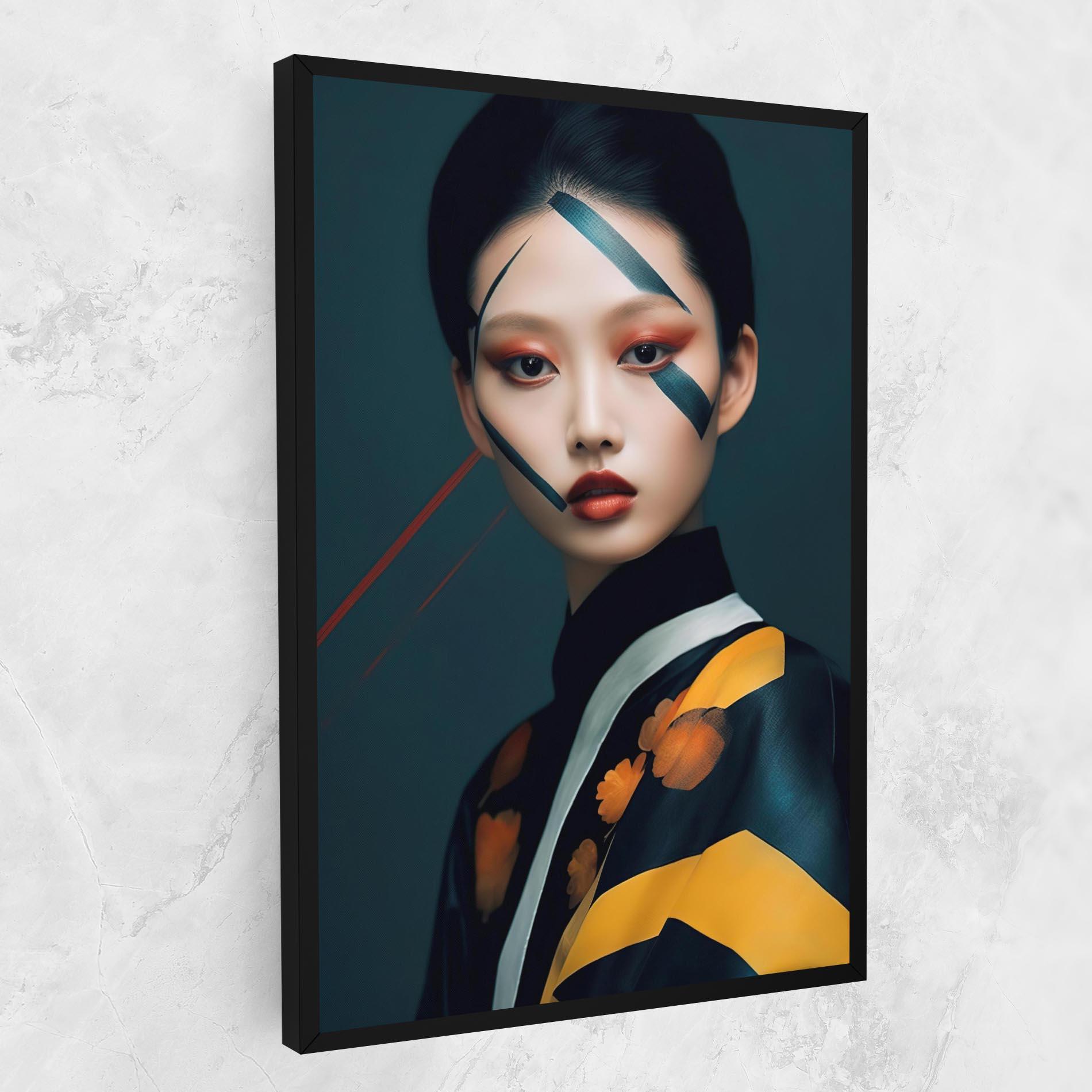 Tablou Canvas Asian Painted Woman mockup 1