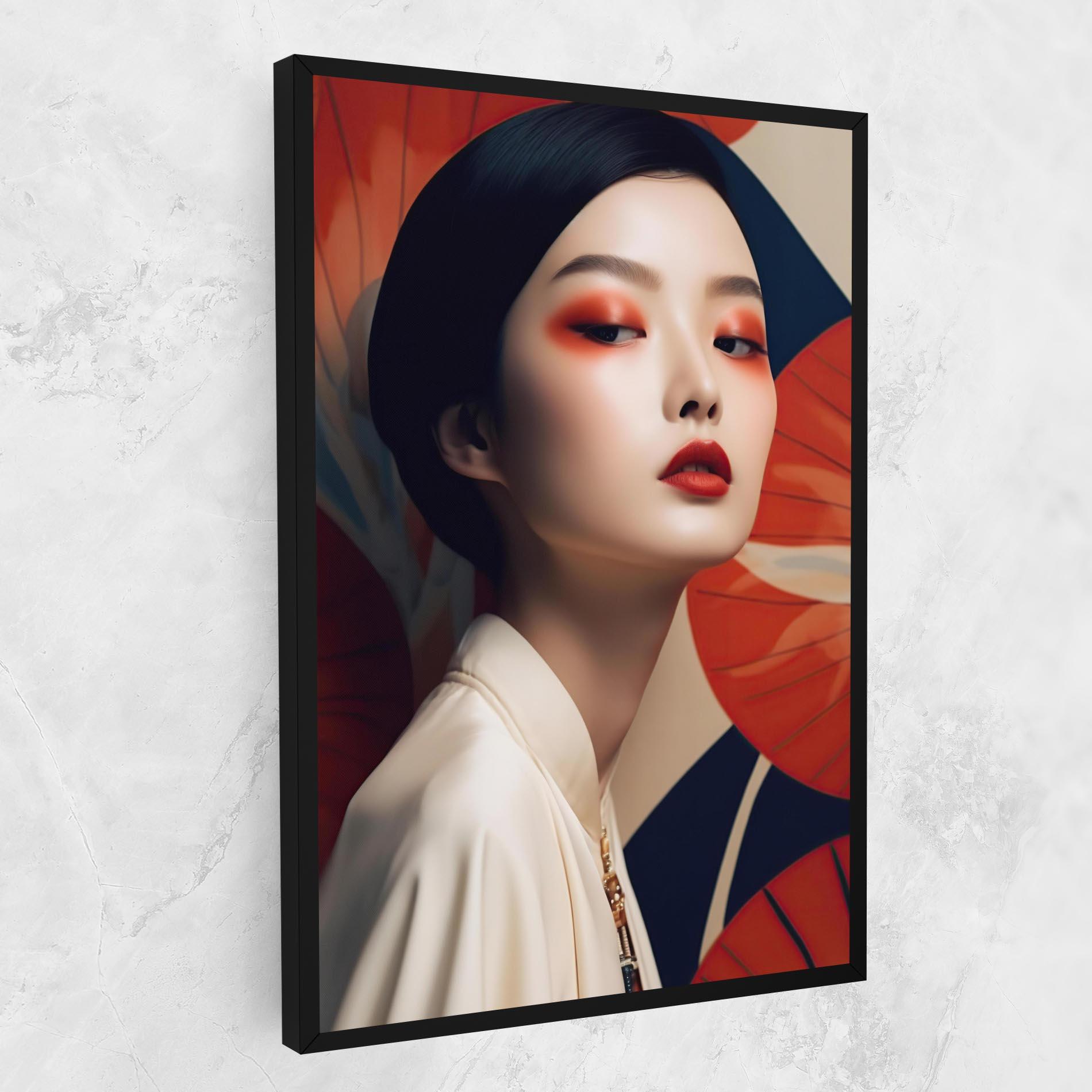 Tablou Canvas Asiatic Red Lips mockup 1