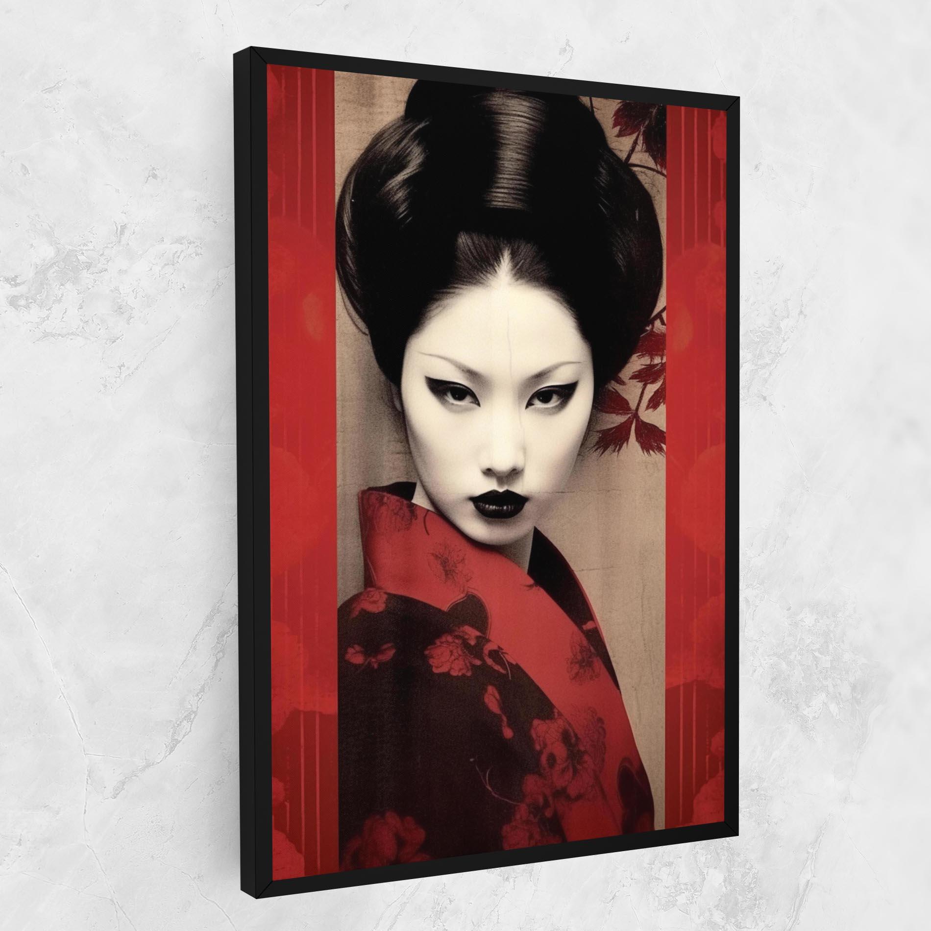 Tablou Canvas Black Asiatic Makeup mockup 1