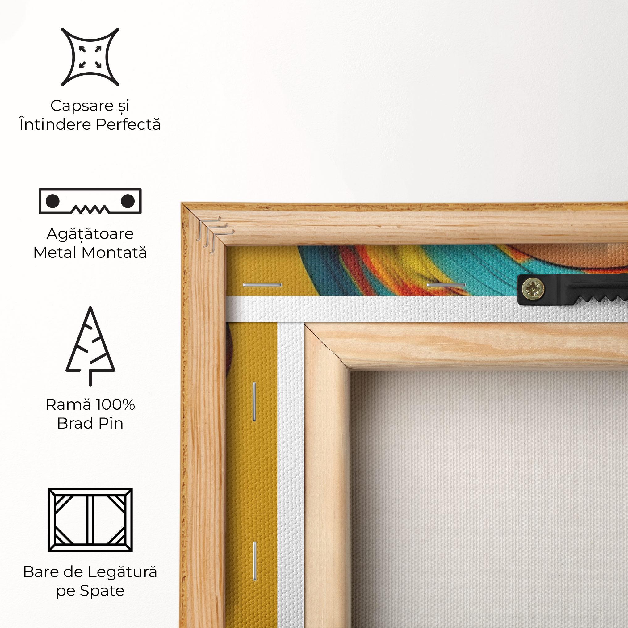 Tablou Canvas African Yellow Portrait mockup 5