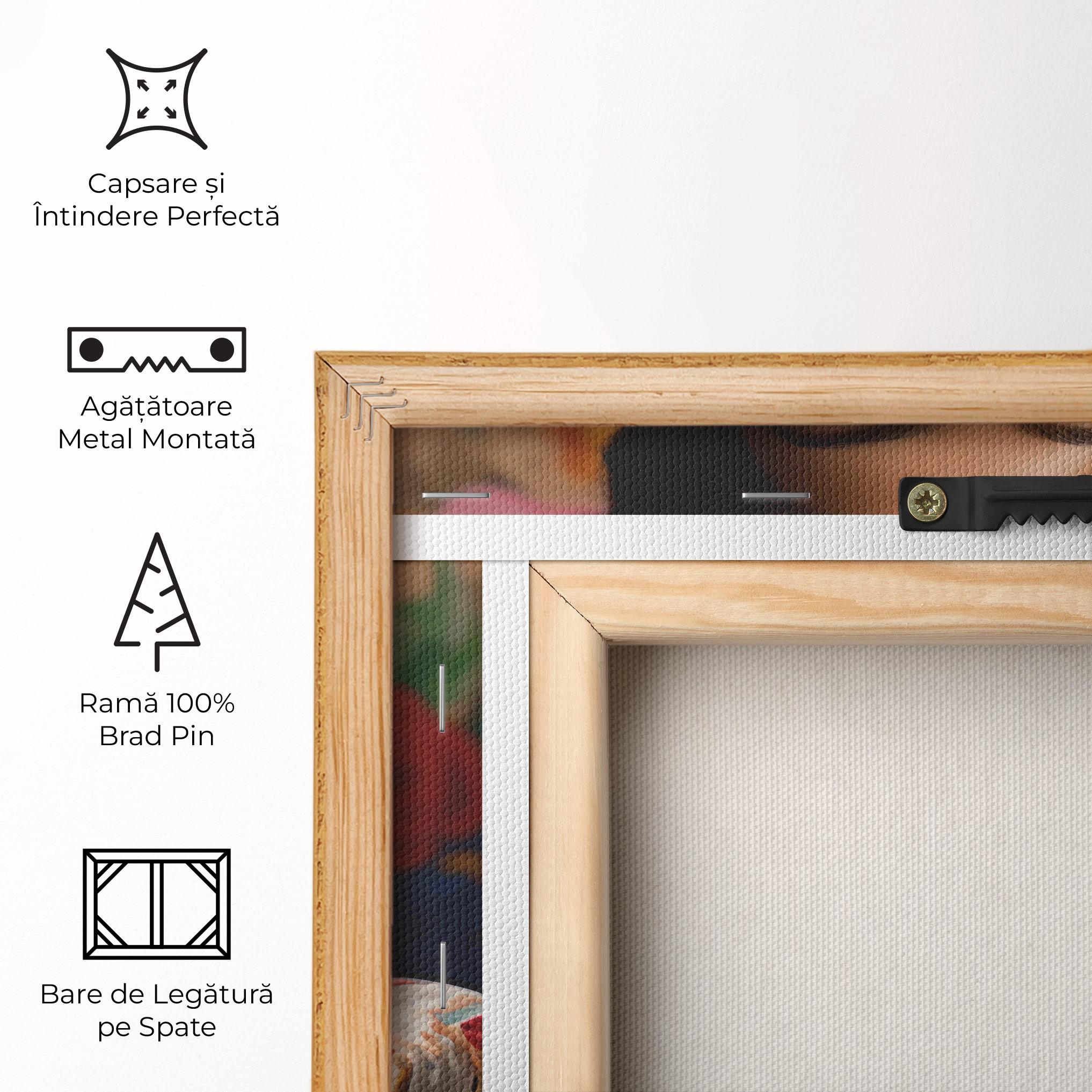 Tablou Canvas Floral Dress Long Hair mockup 5