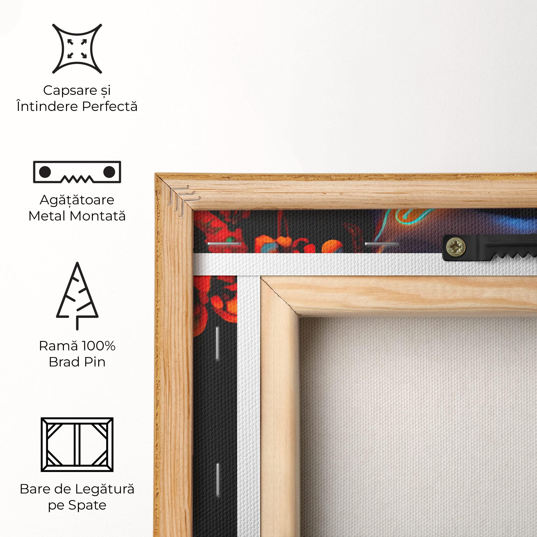 Tablou Canvas Glowing Face Paint mockup 5