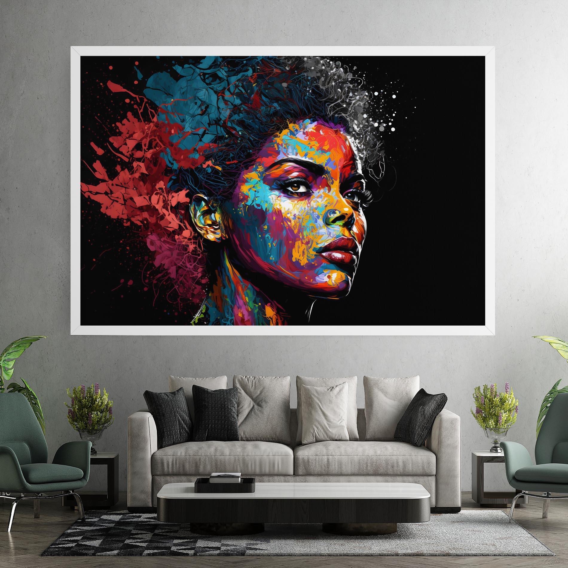 Tablou Canvas American Woman Splashes mockup 7