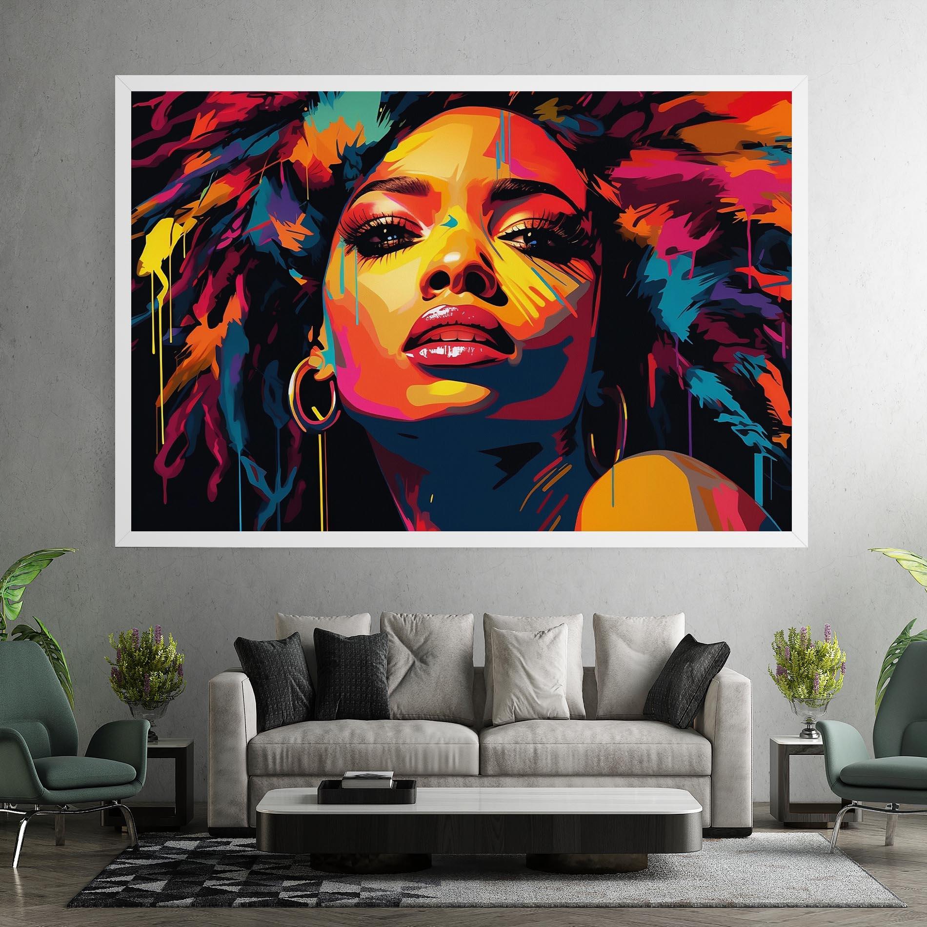 Tablou Canvas Beautiful African Art mockup 7