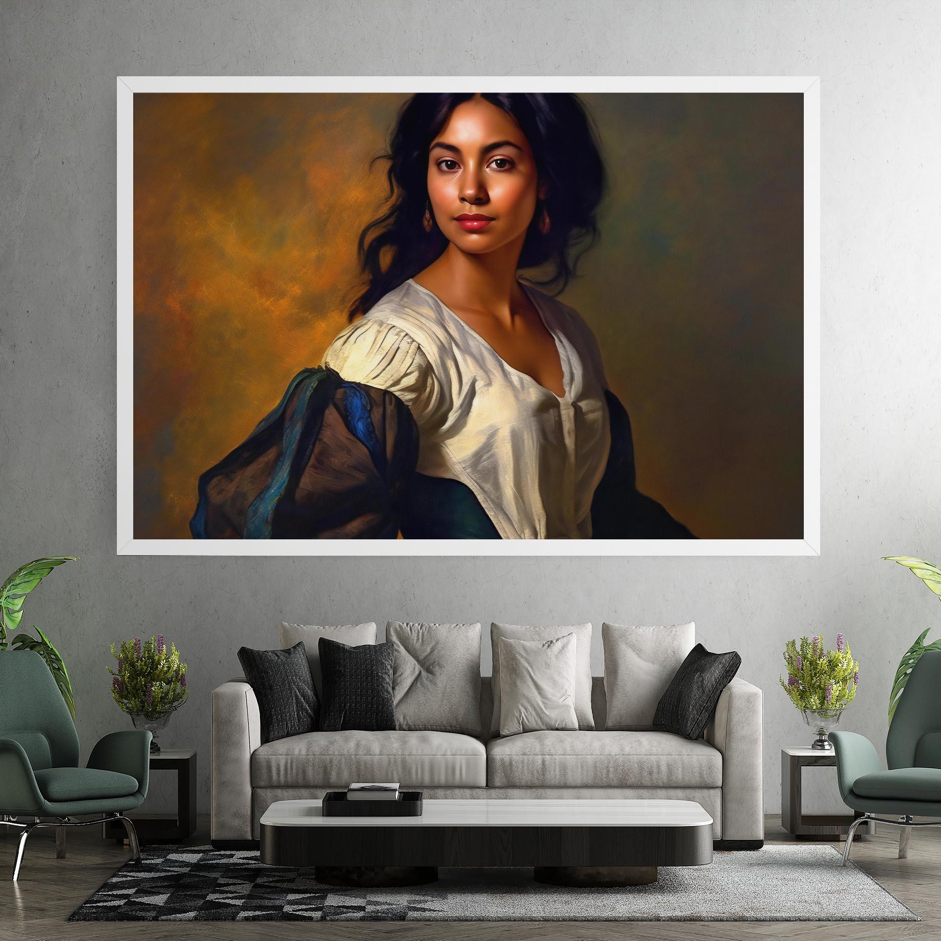 Tablou Canvas Beautiful Brunette Art mockup 7
