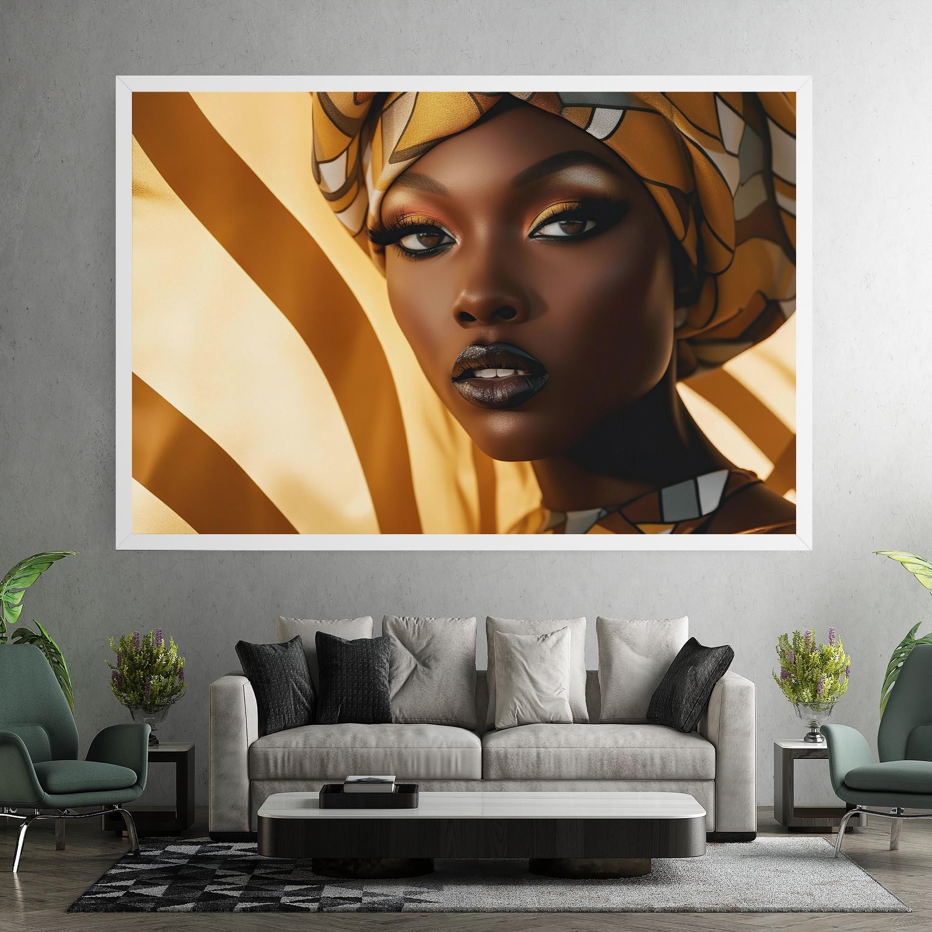 Tablou Canvas Fashion African Woman mockup 7