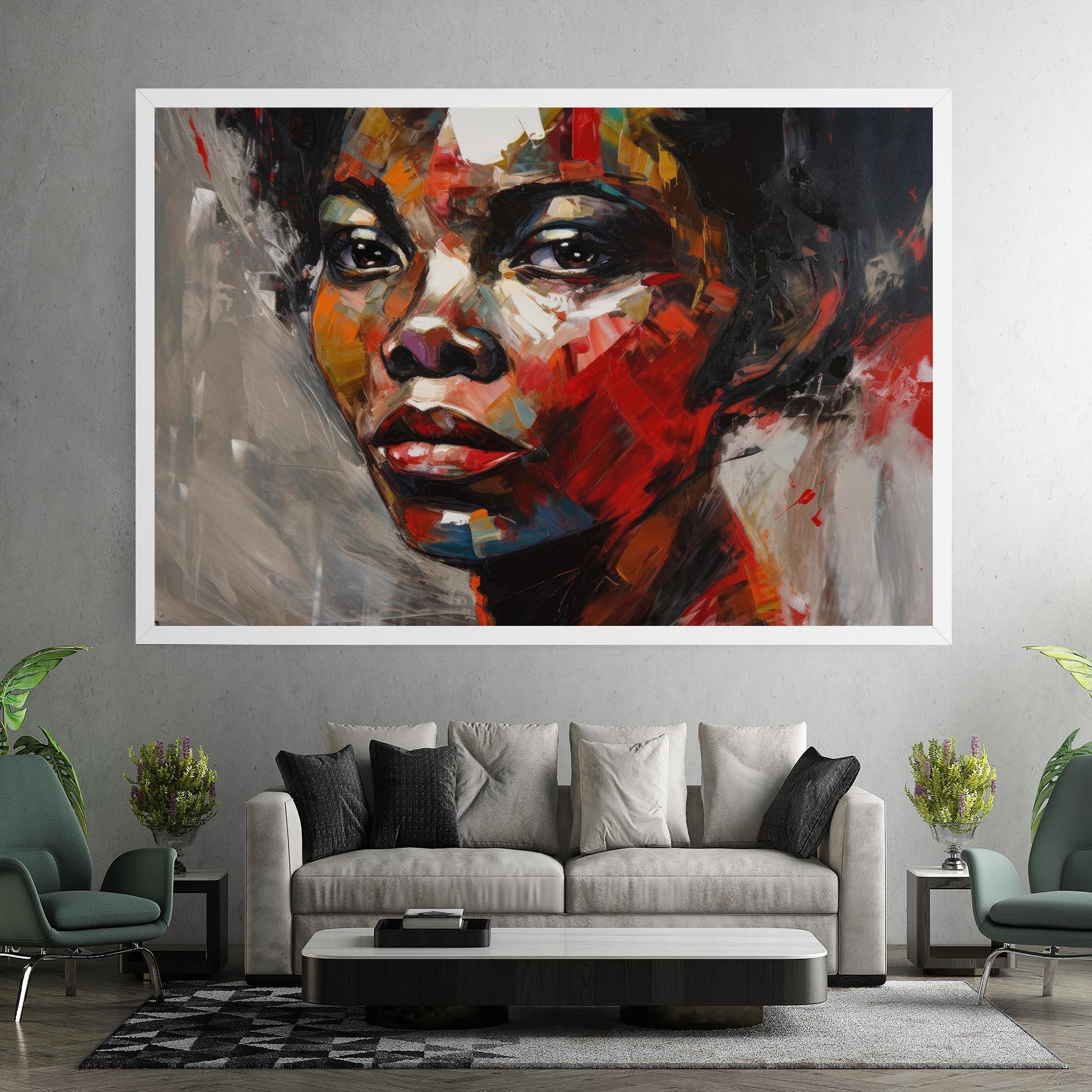 Tablou Canvas Intense Portrait Art mockup 7