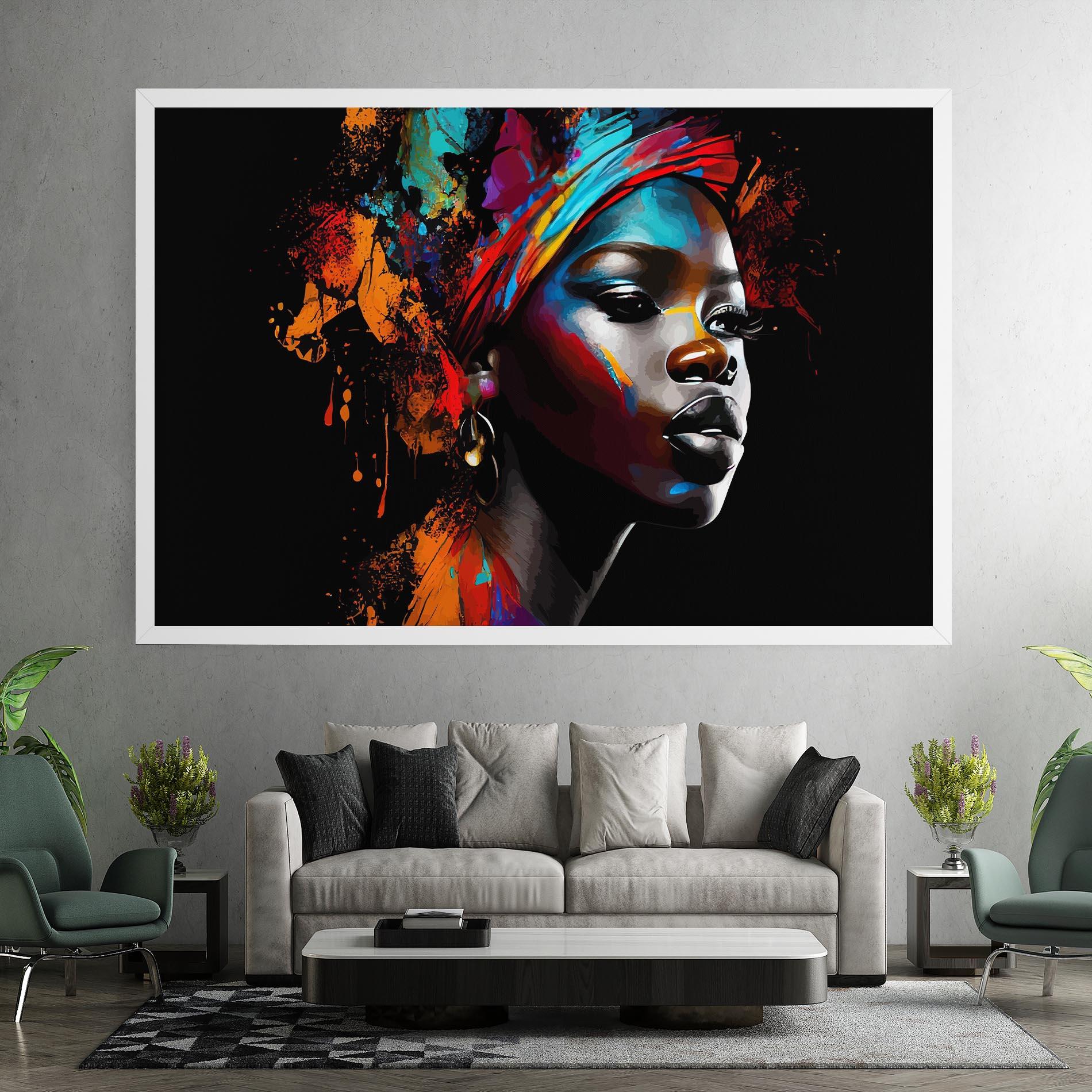 Tablou Canvas Pretty African Art Splash mockup 7
