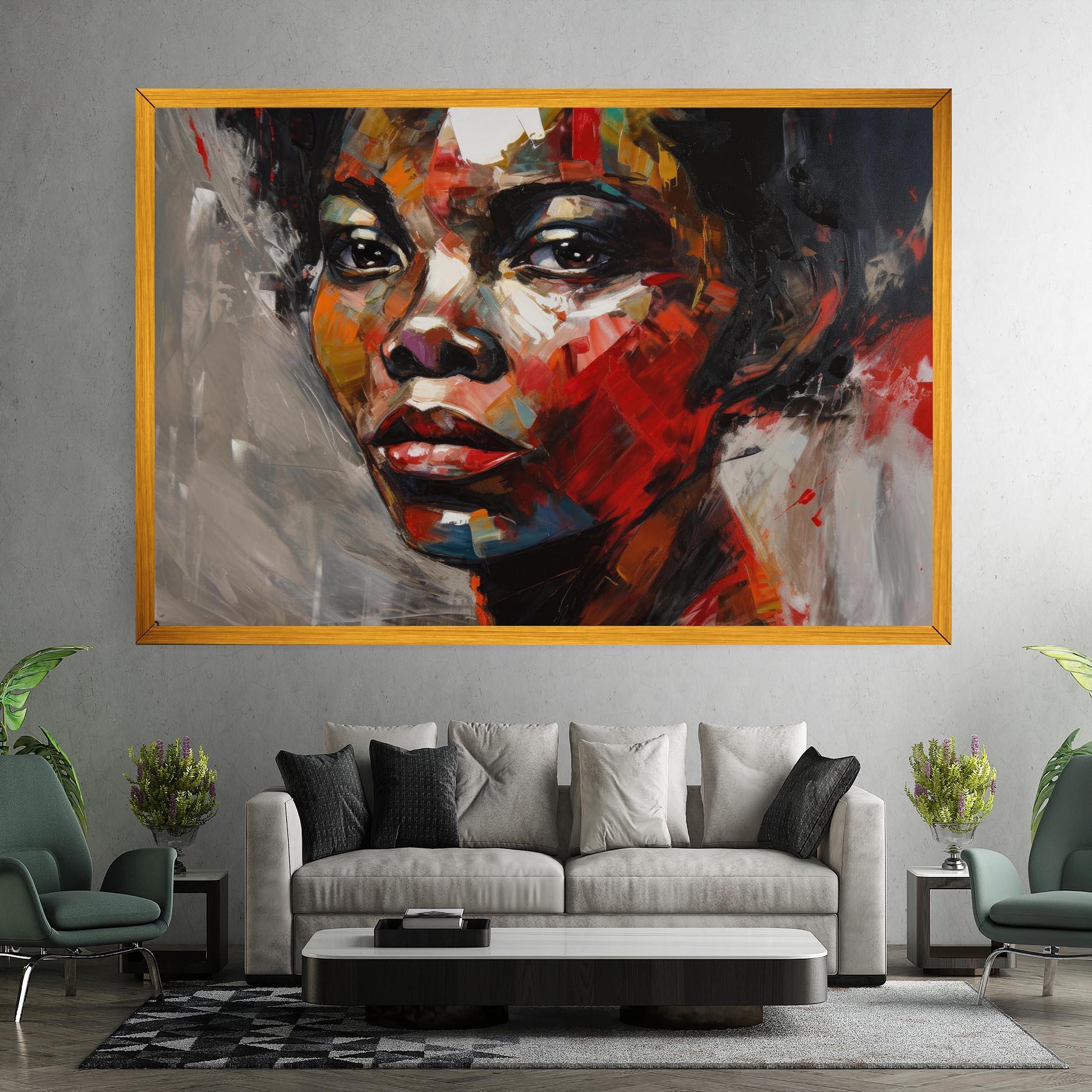 Tablou Canvas Intense Portrait Art mockup 7