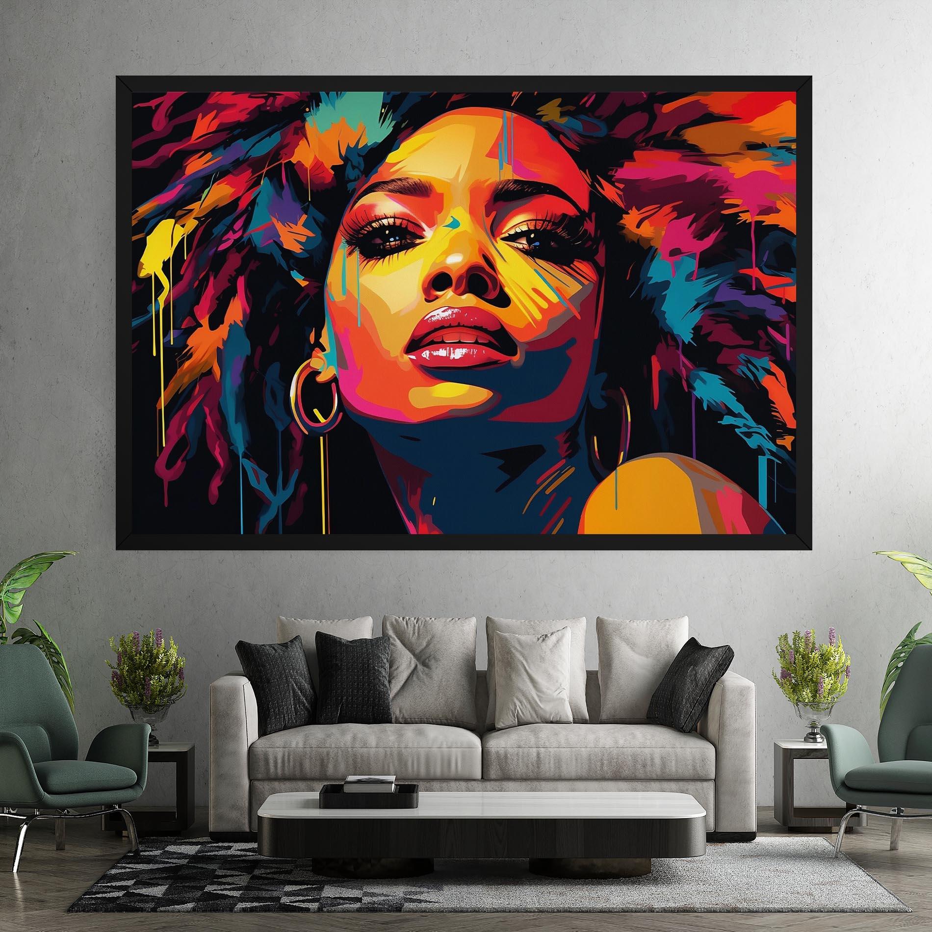 Tablou Canvas Beautiful African Art mockup 7