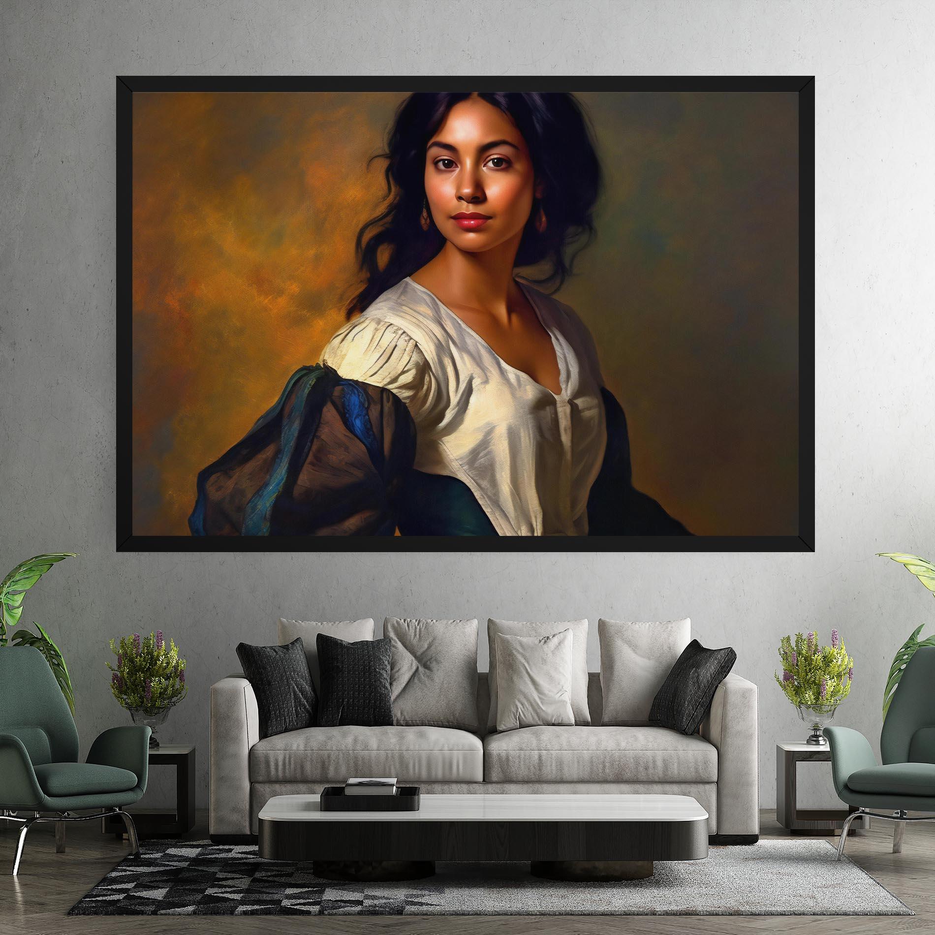 Tablou Canvas Beautiful Brunette Art mockup 7