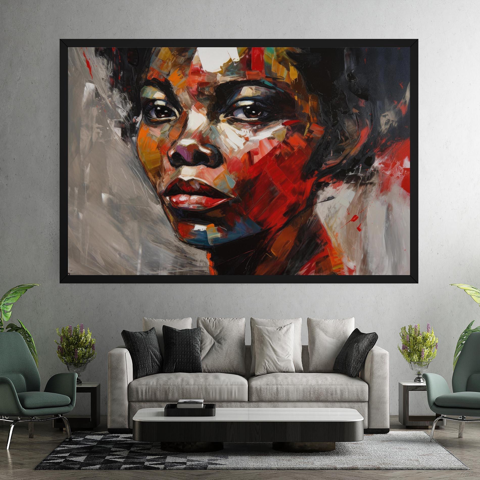 Tablou Canvas Intense Portrait Art mockup 7