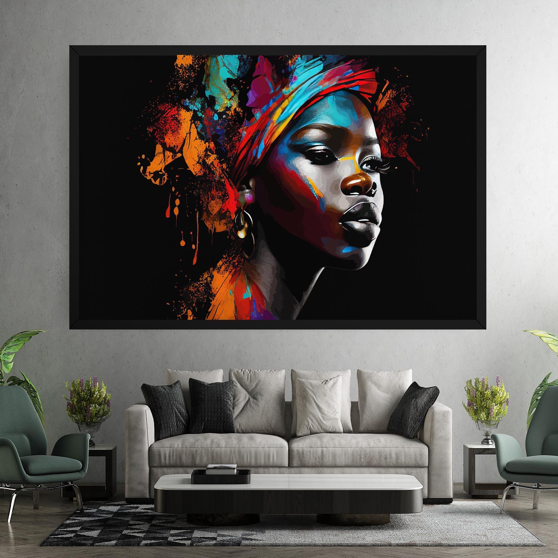 Tablou Canvas Pretty African Art Splash mockup 7