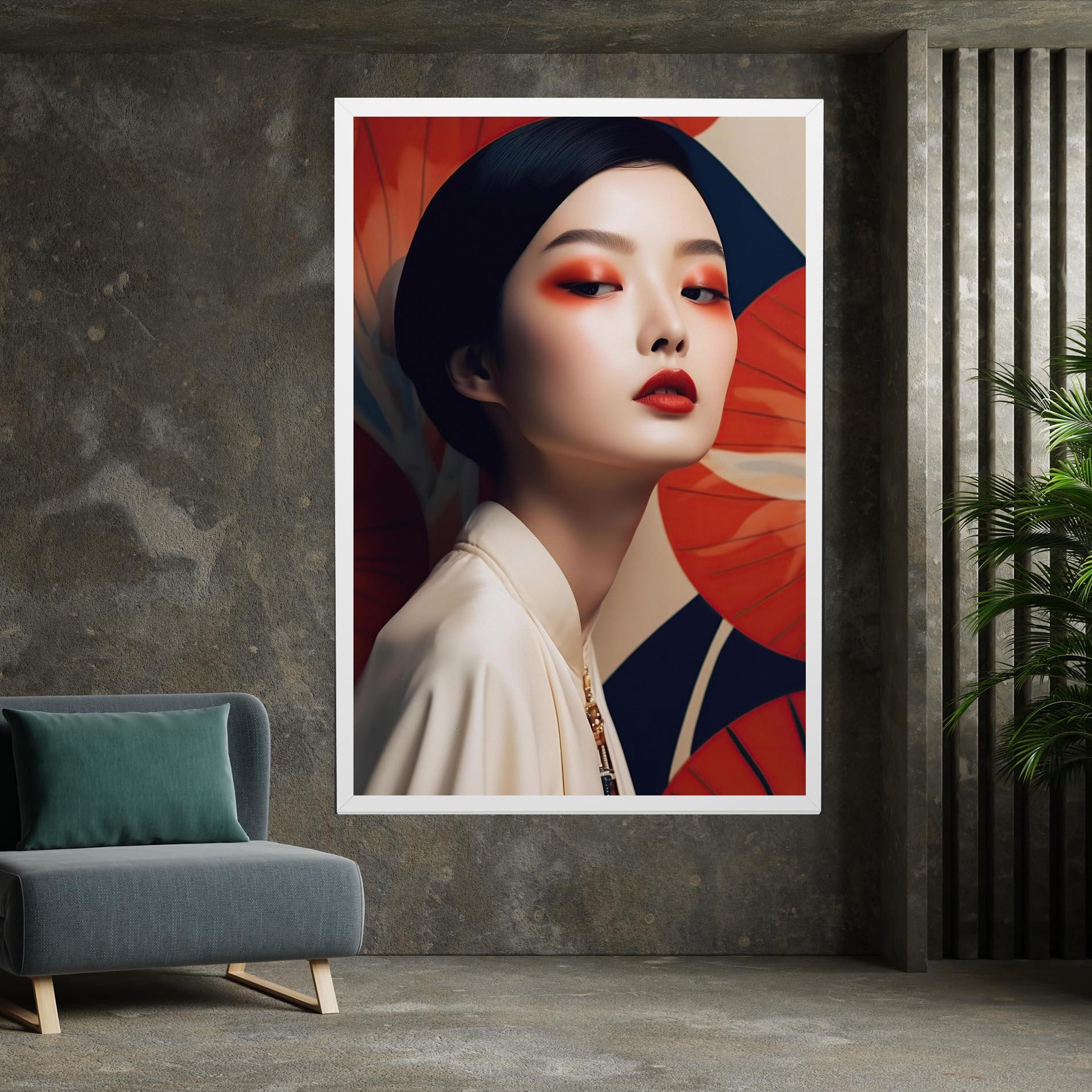 Tablou Canvas Asiatic Red Lips mockup 7