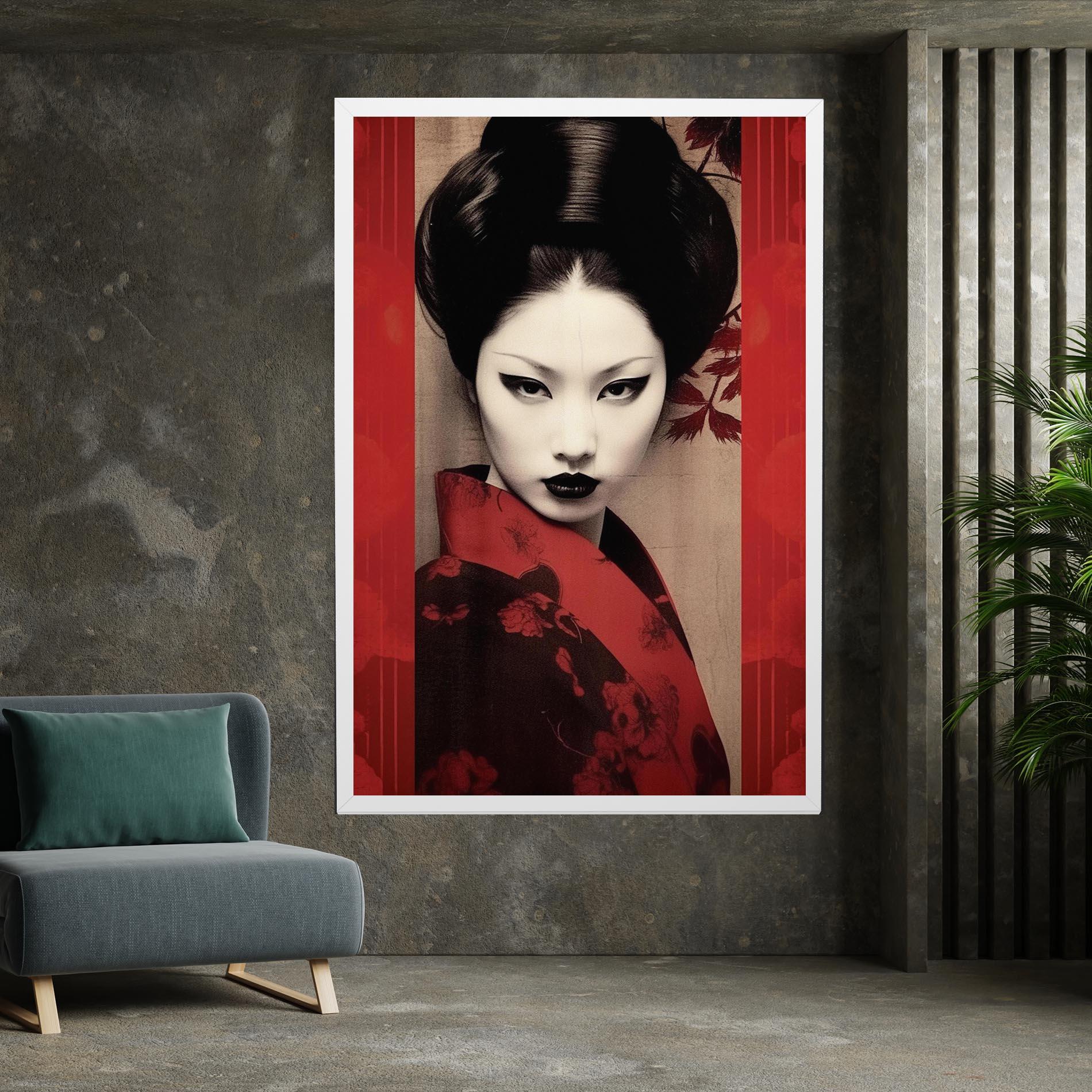 Tablou Canvas Black Asiatic Makeup mockup 7