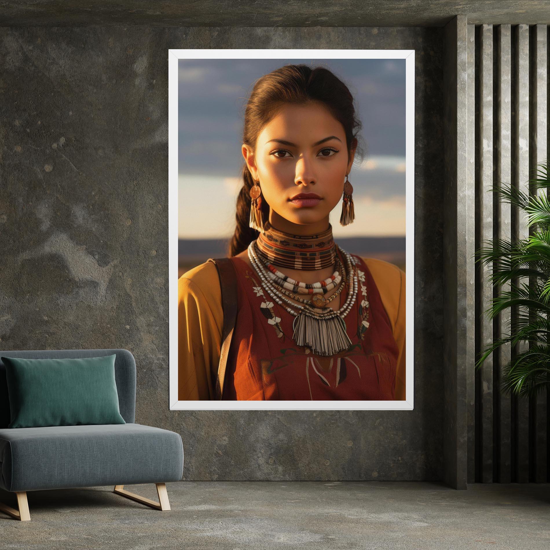 Tablou Canvas Native American Desert mockup 7