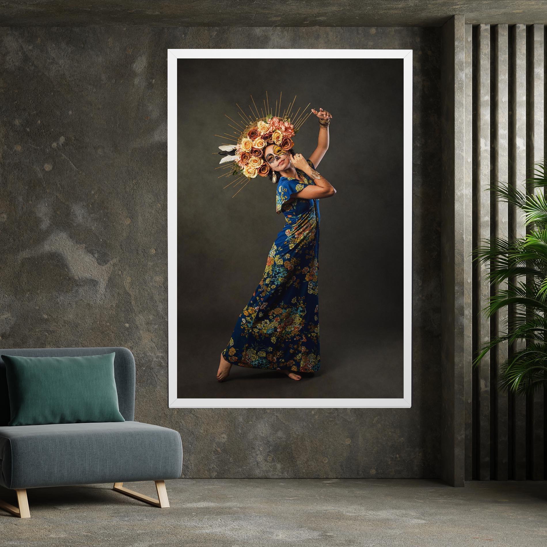 Tablou Canvas Sugar Skull Face mockup 7