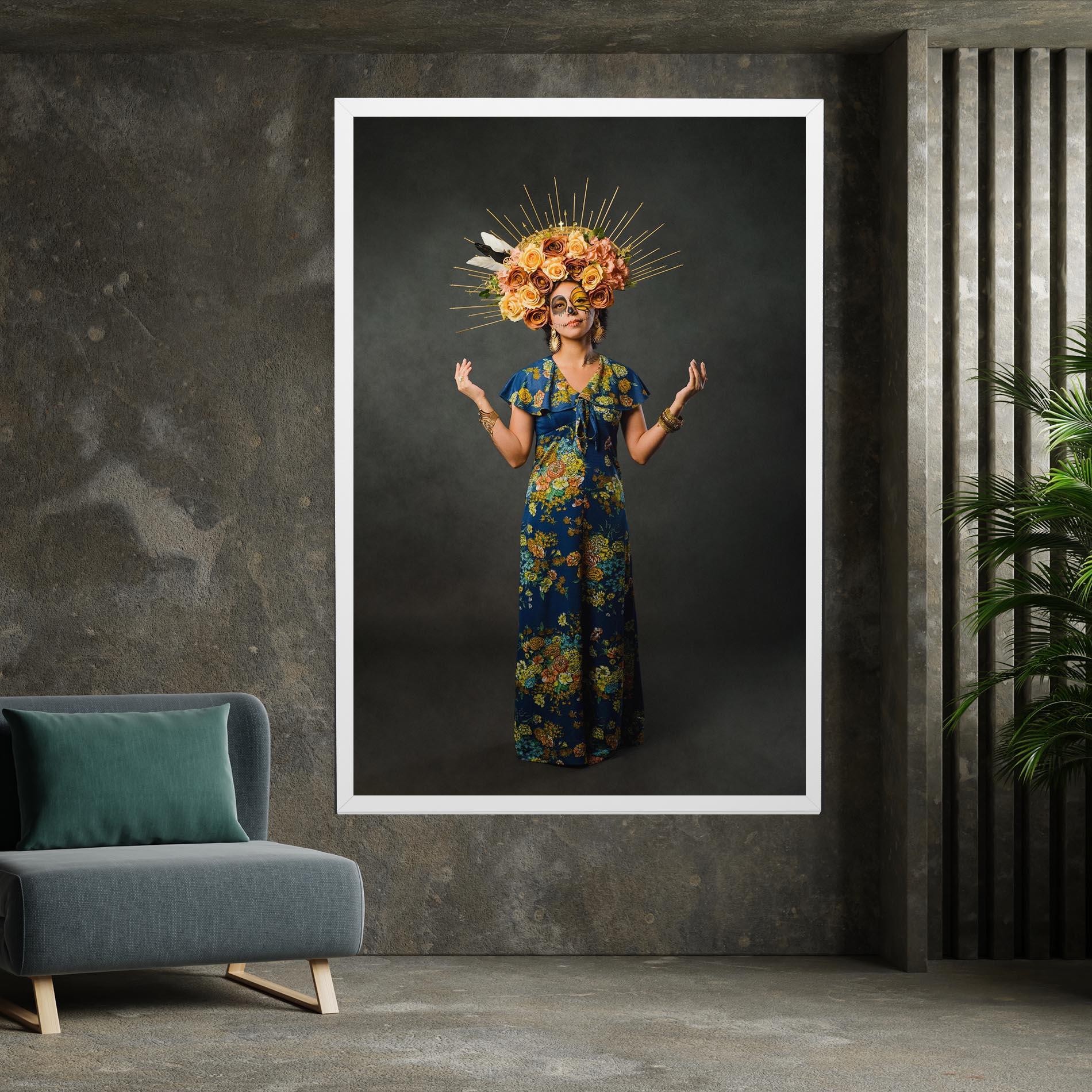 Tablou Canvas Sugar Skull Makeup mockup 7