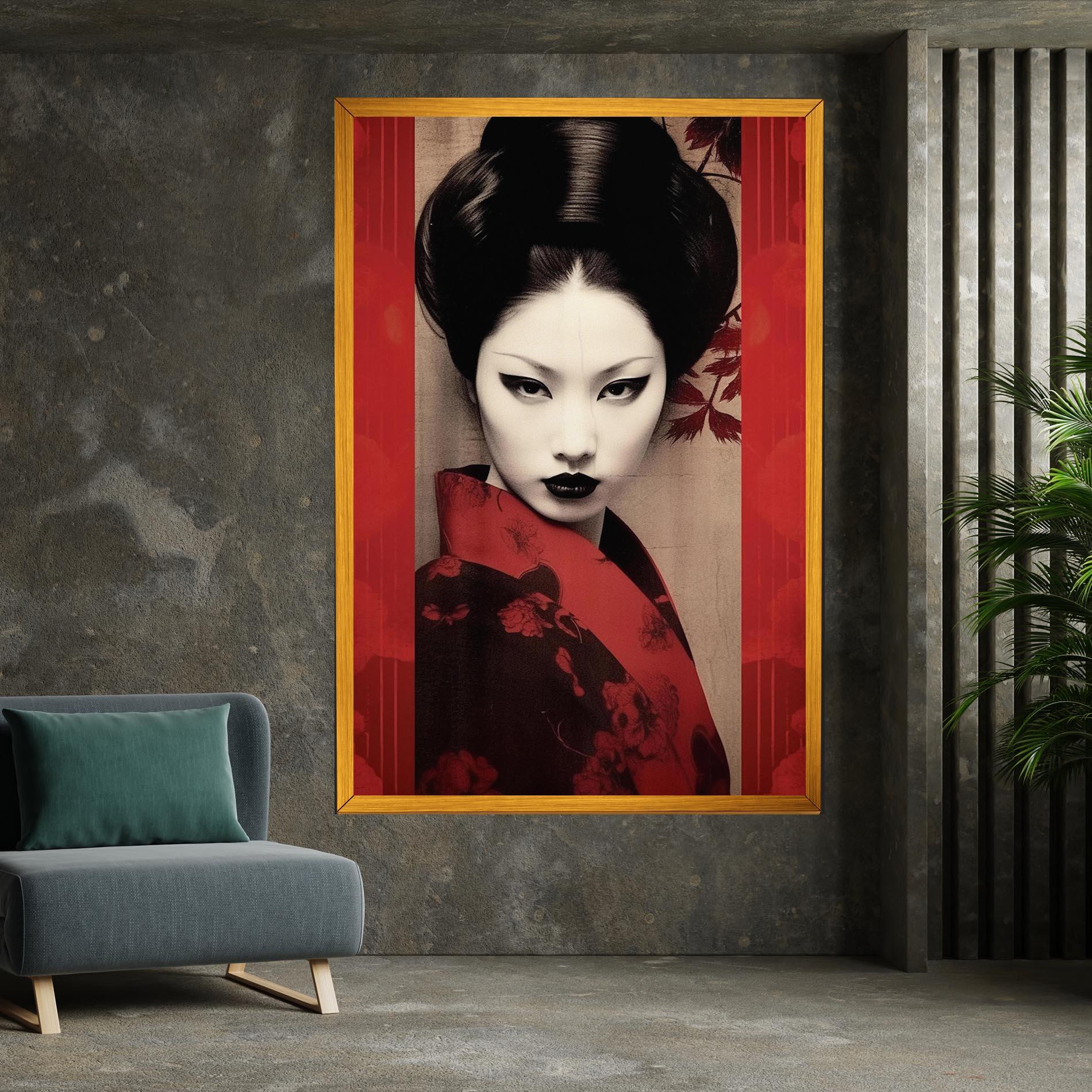 Tablou Canvas Black Asiatic Makeup mockup 7