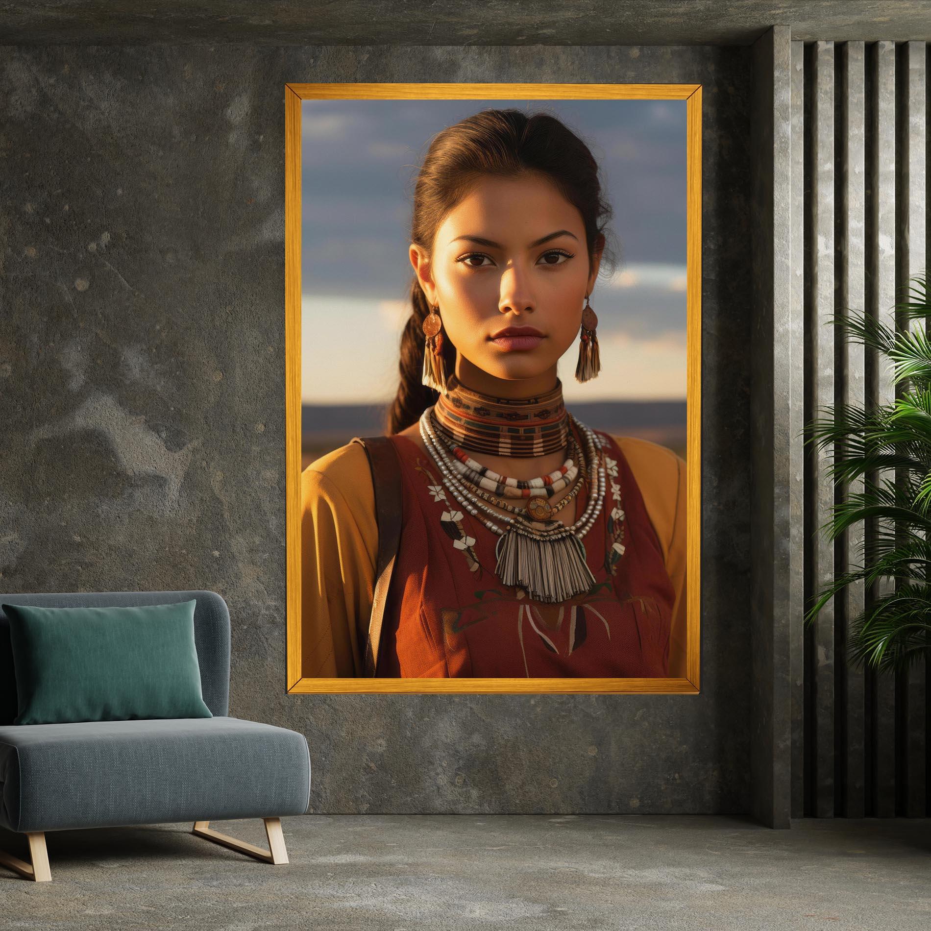 Tablou Canvas Native American Desert mockup 7