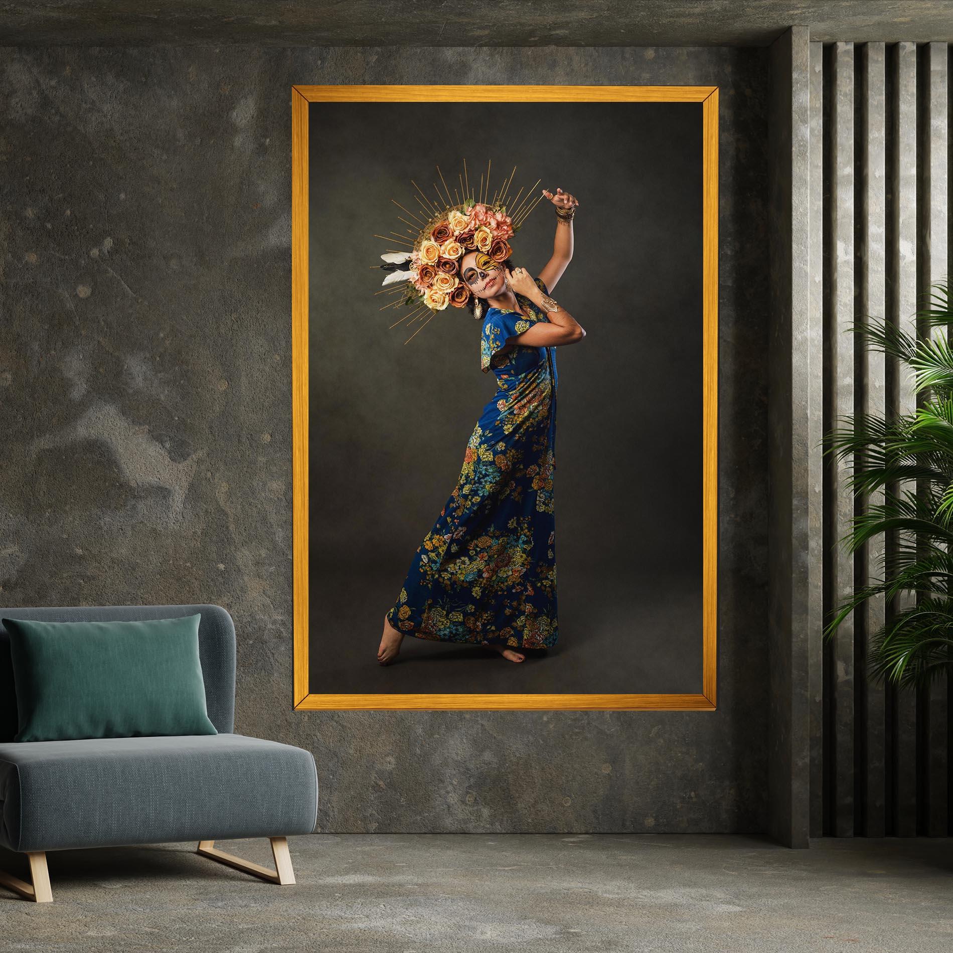 Tablou Canvas Sugar Skull Face mockup 7