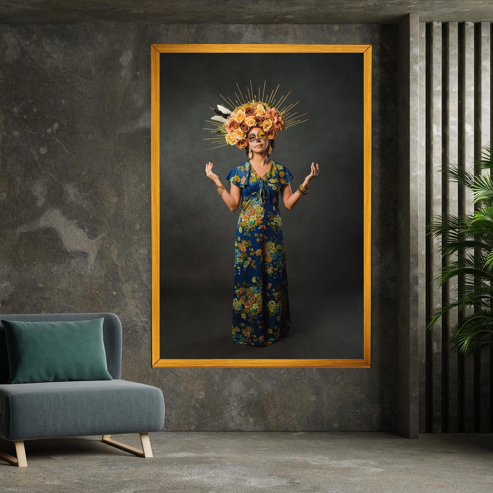 Tablou Canvas Sugar Skull Makeup mockup 7