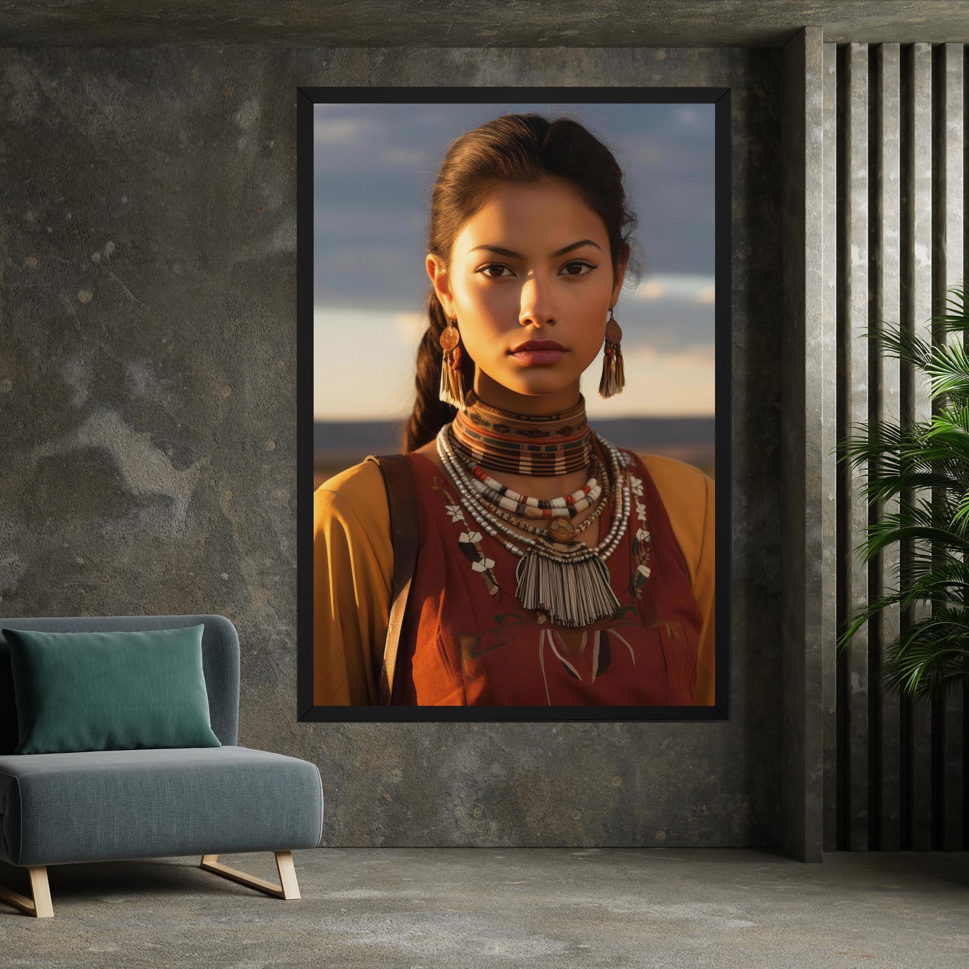 Tablou Canvas Native American Desert mockup 7