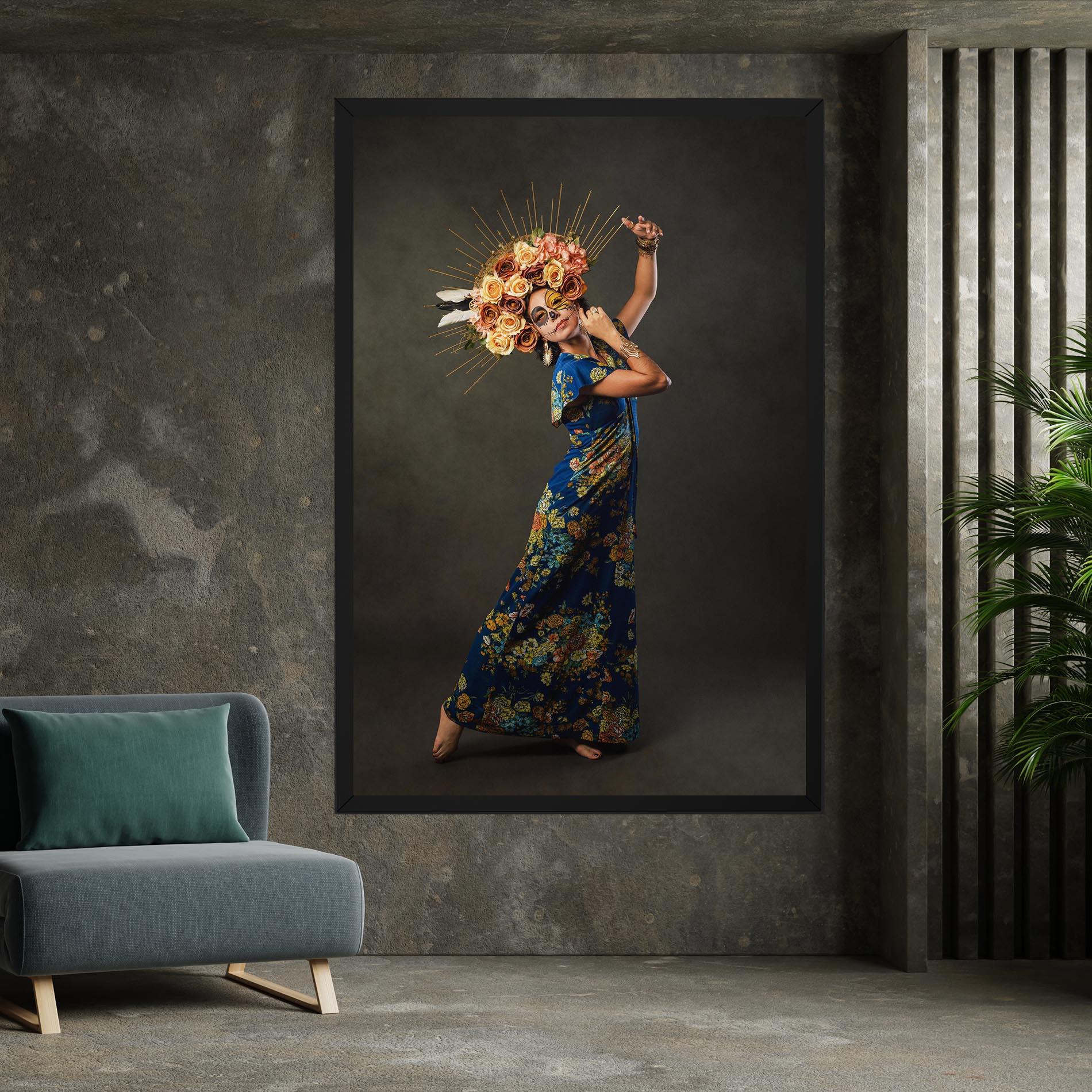 Tablou Canvas Sugar Skull Face mockup 7