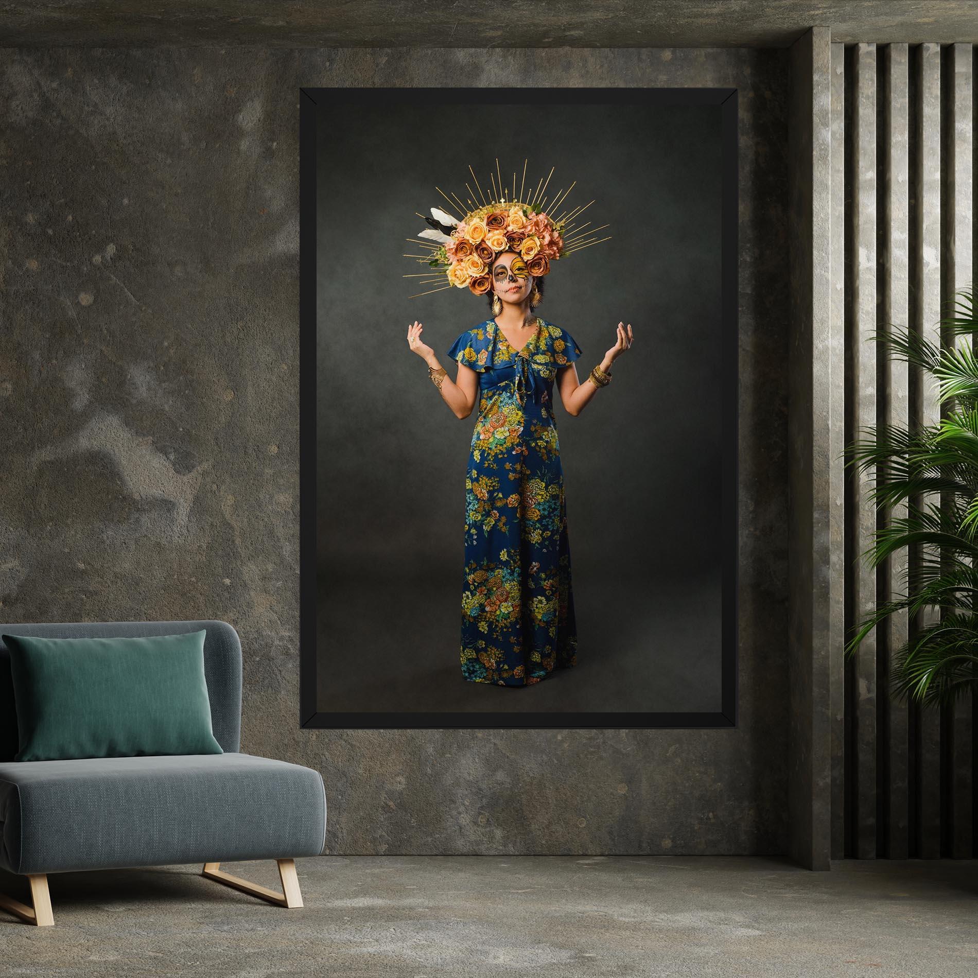 Tablou Canvas Sugar Skull Makeup mockup 7