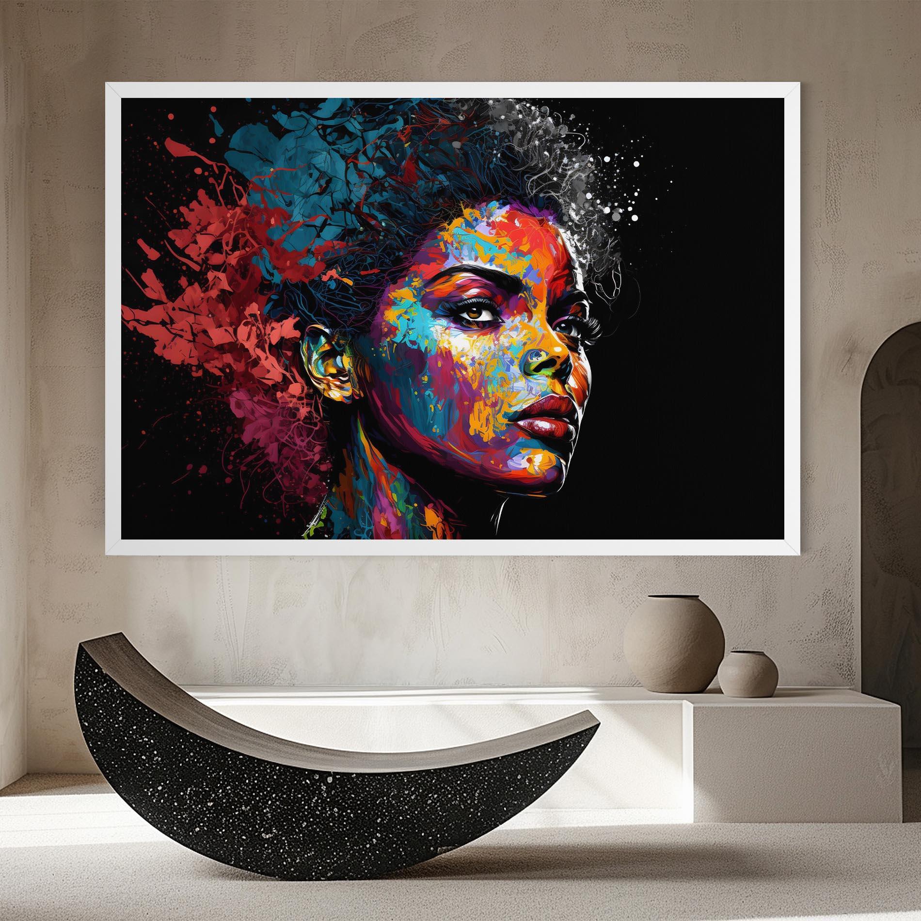 Tablou Canvas American Woman Splashes mockup 8