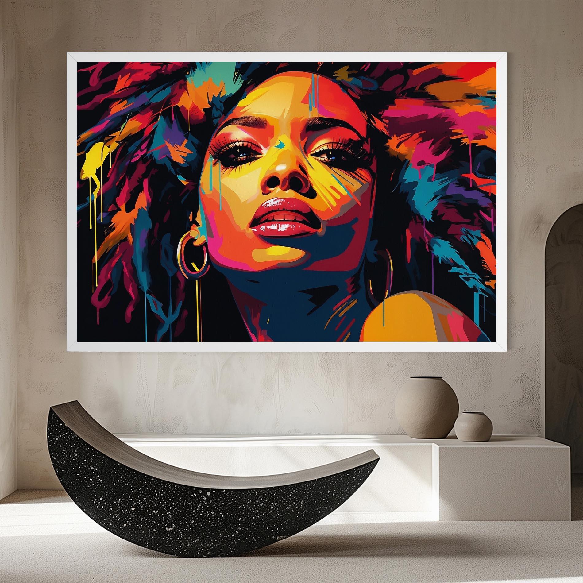 Tablou Canvas Beautiful African Art mockup 8
