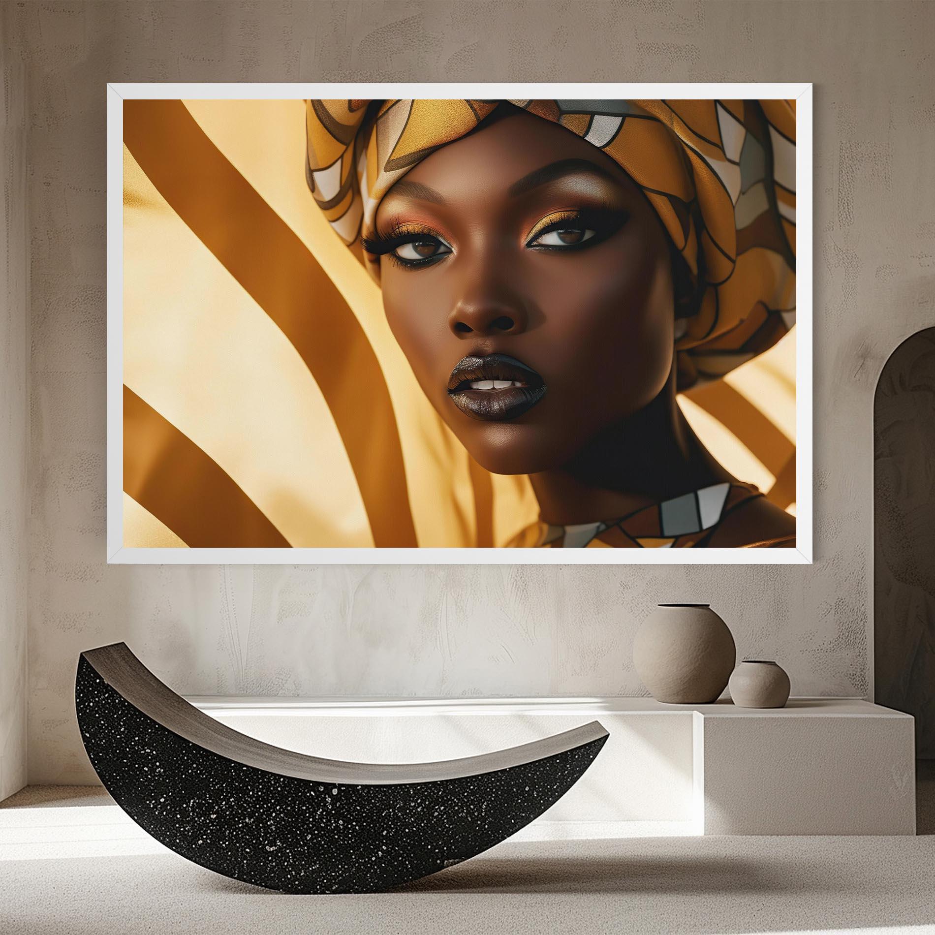 Tablou Canvas Fashion African Woman mockup 8