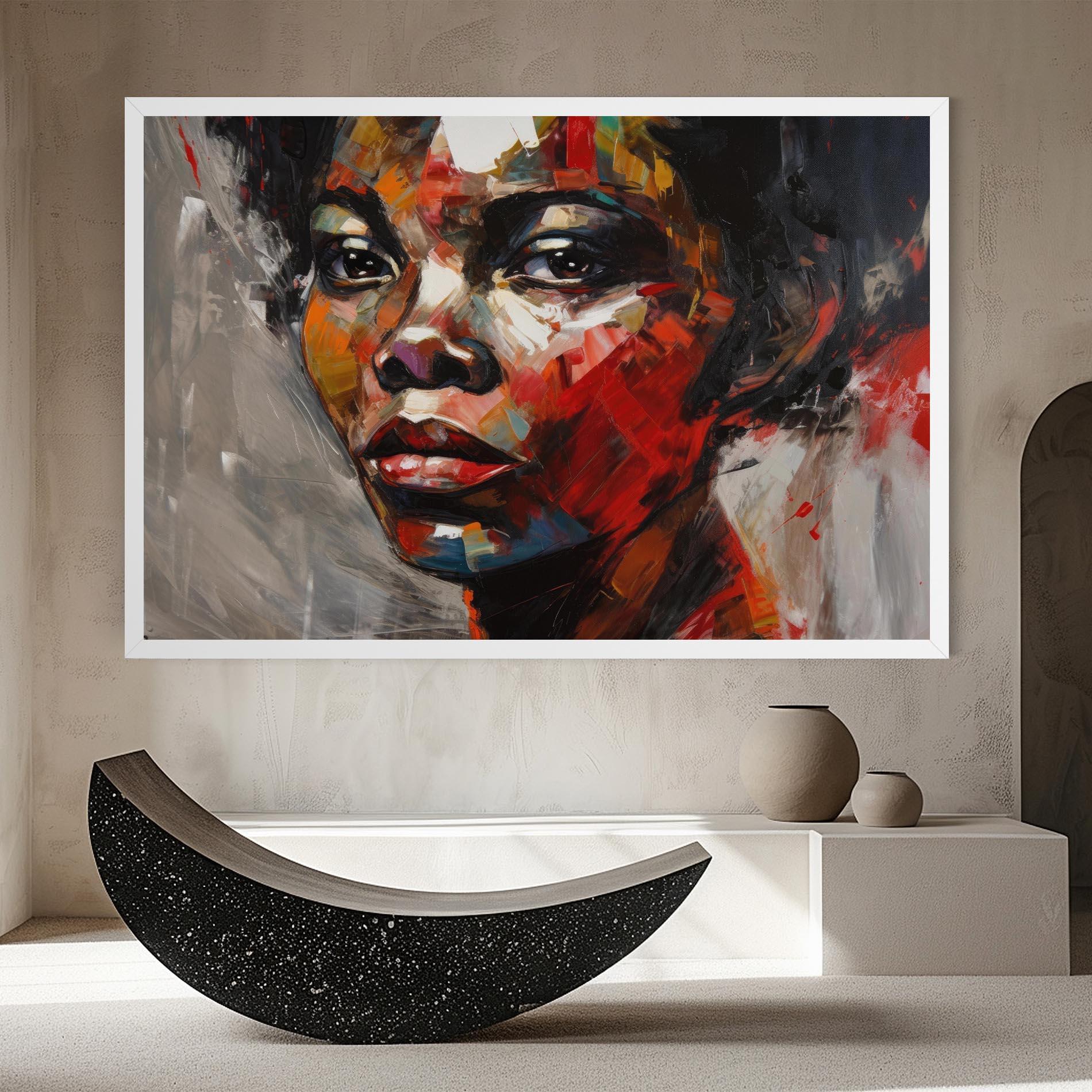 Tablou Canvas Intense Portrait Art mockup 8