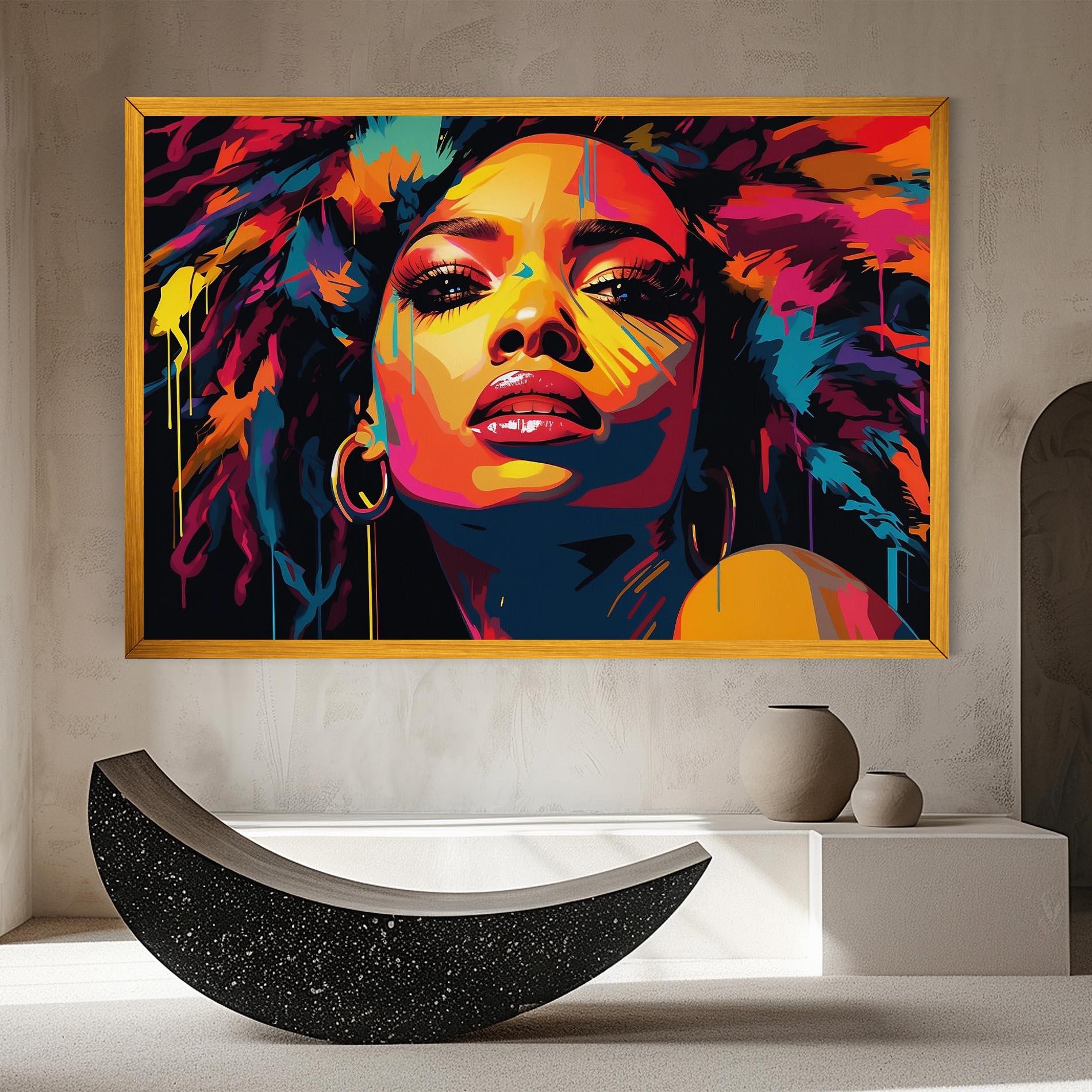 Tablou Canvas Beautiful African Art mockup 8