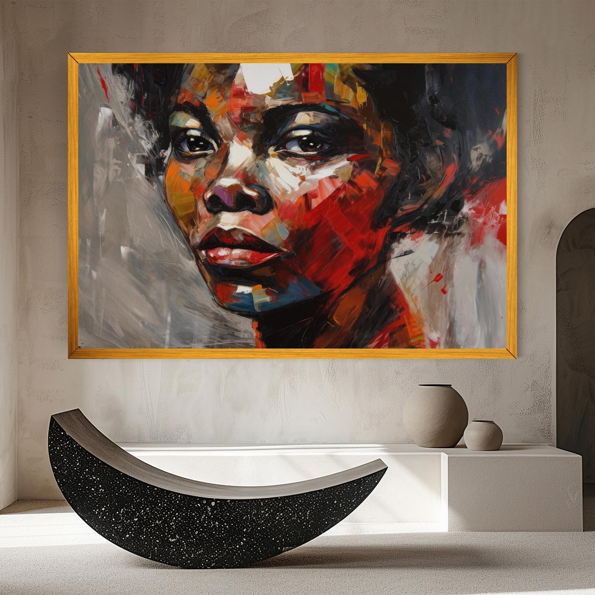 Tablou Canvas Intense Portrait Art mockup 8