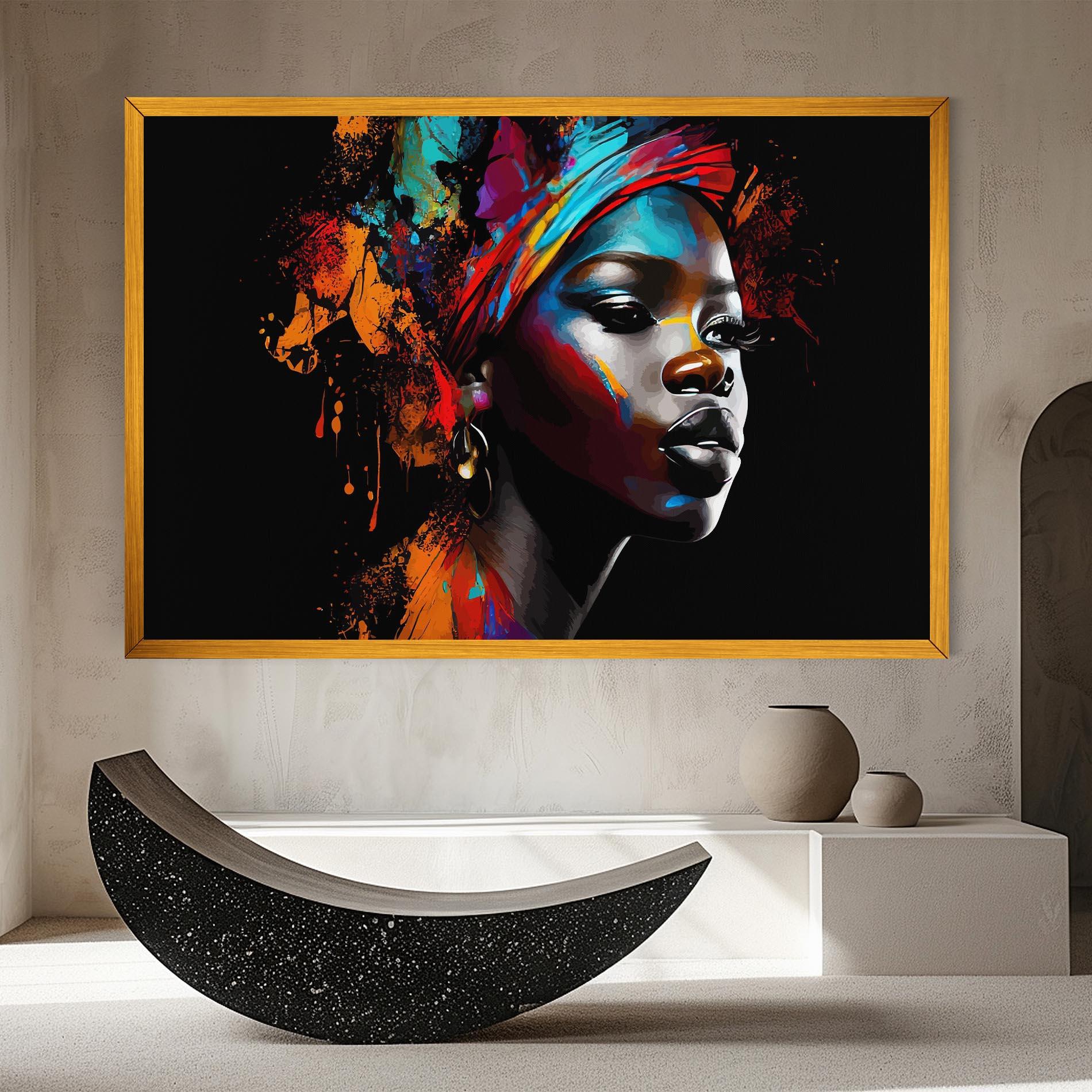 Tablou Canvas Pretty African Art Splash mockup 8